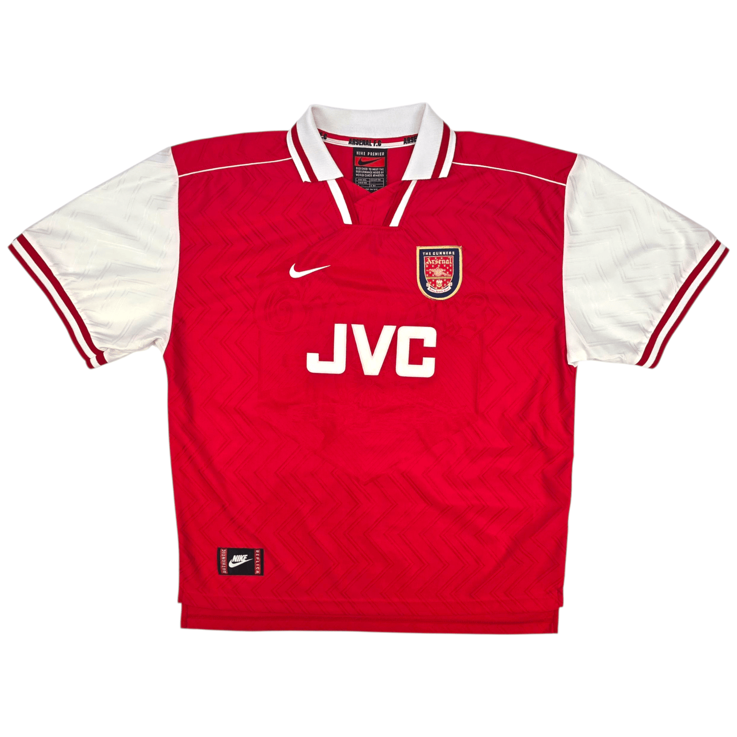 1996/98 Arsenal Home Football Shirt (2XL) Nike #8 Wright