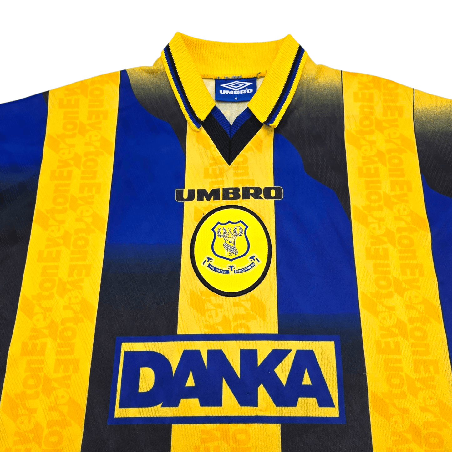 1996/98 Everton Away Football Shirt (M) Umbro #10 Speed