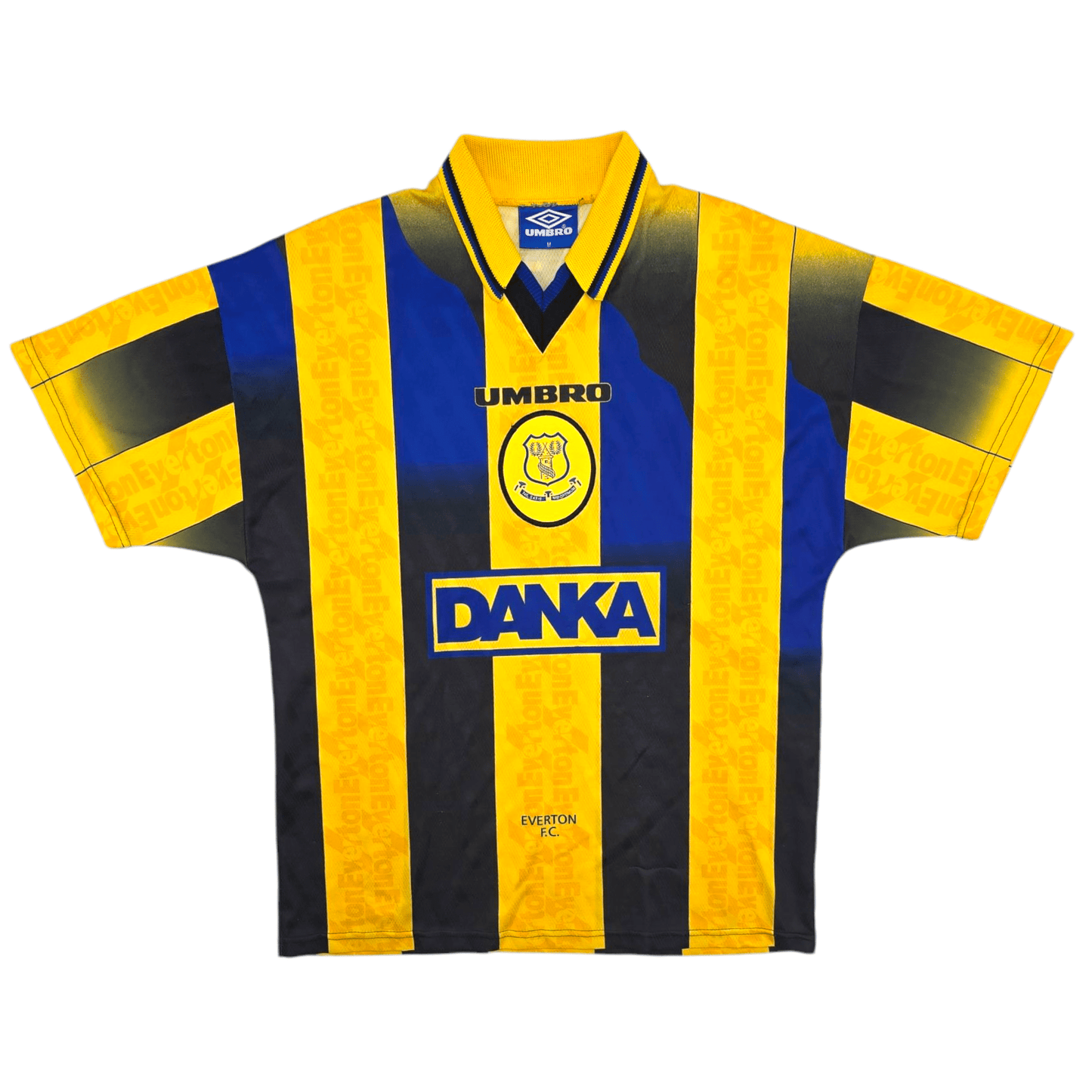 1996/98 Everton Away Football Shirt (M) Umbro #10 Speed