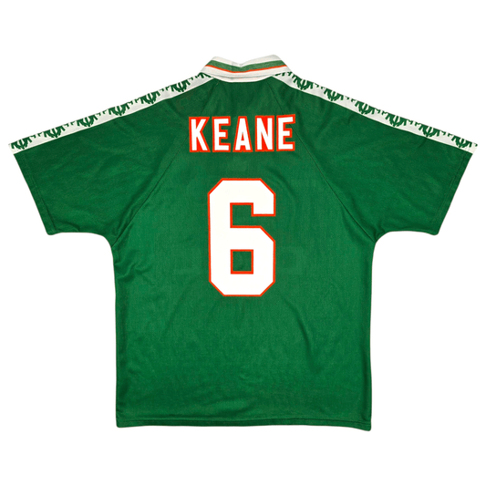 1996/98 Ireland Home Football Shirt (L) Umbro #6 Keane