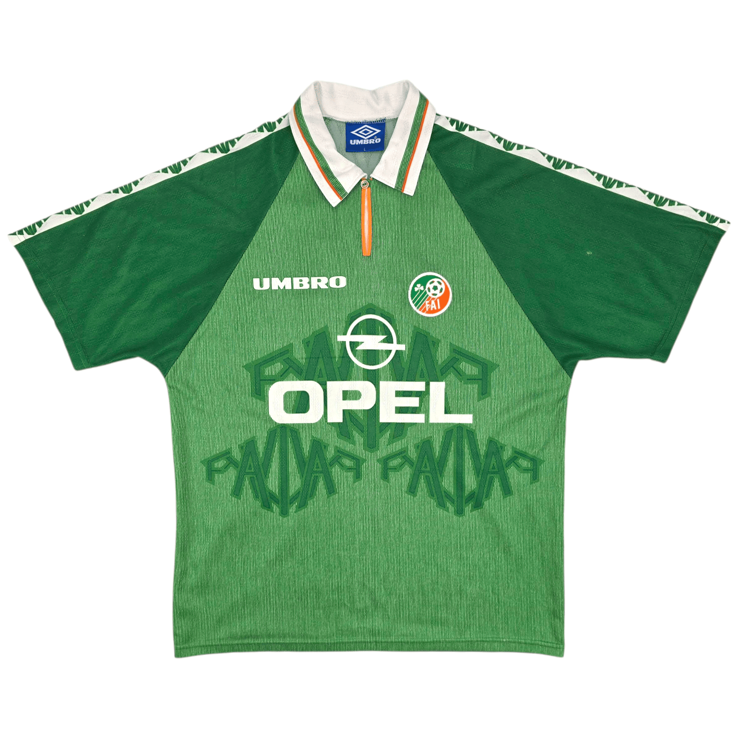 1996/98 Ireland Home Football Shirt (L) Umbro #6 Keane