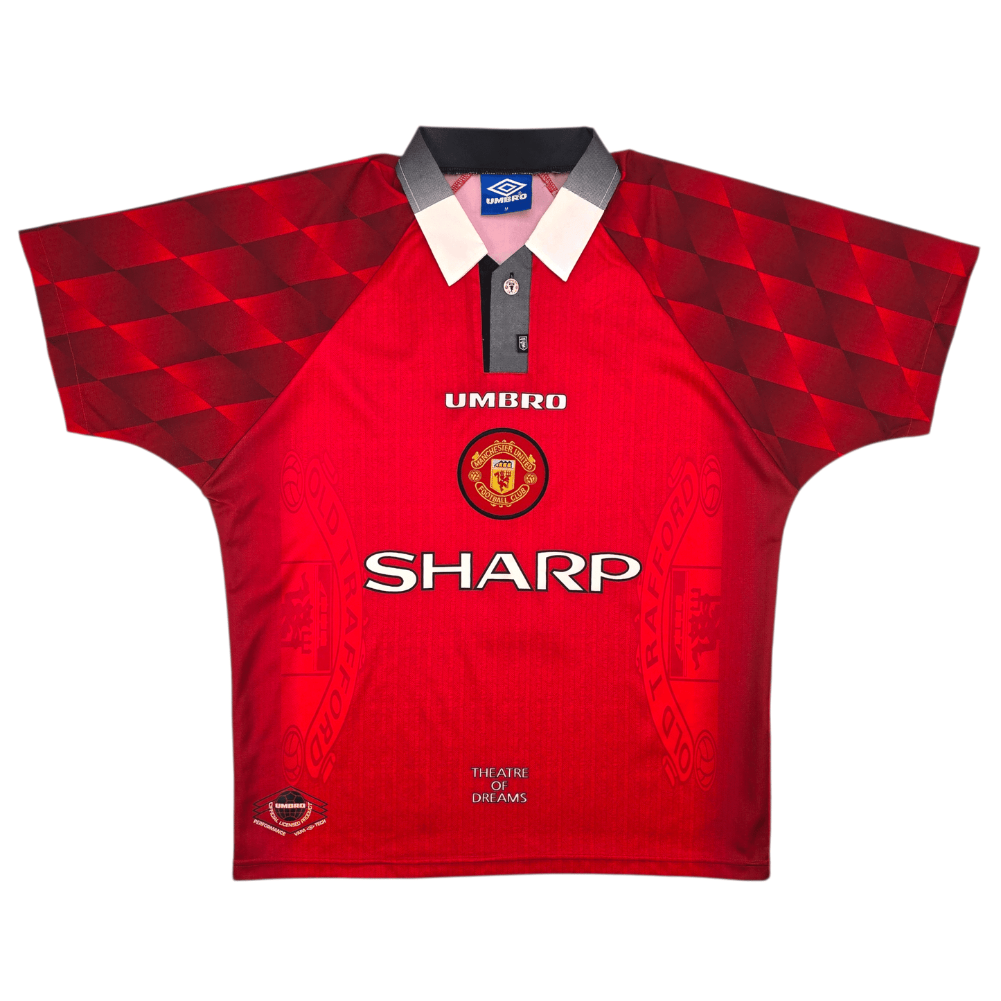 1996/98 Manchester United Home Football Shirt (M) Umbro #7 Cantona
