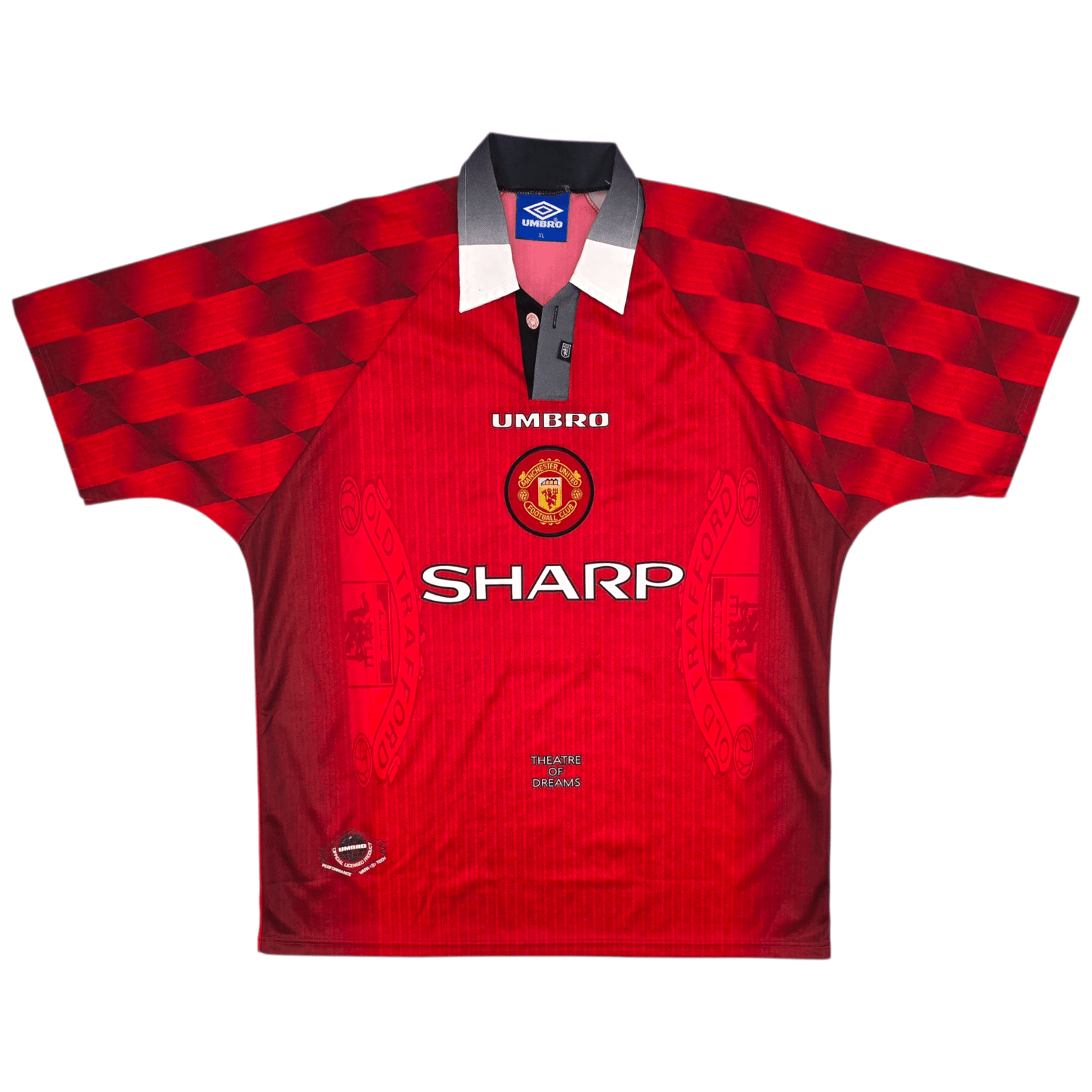 1996/98 Manchester United Home Football Shirt (XL) Umbro #7 Cantona
