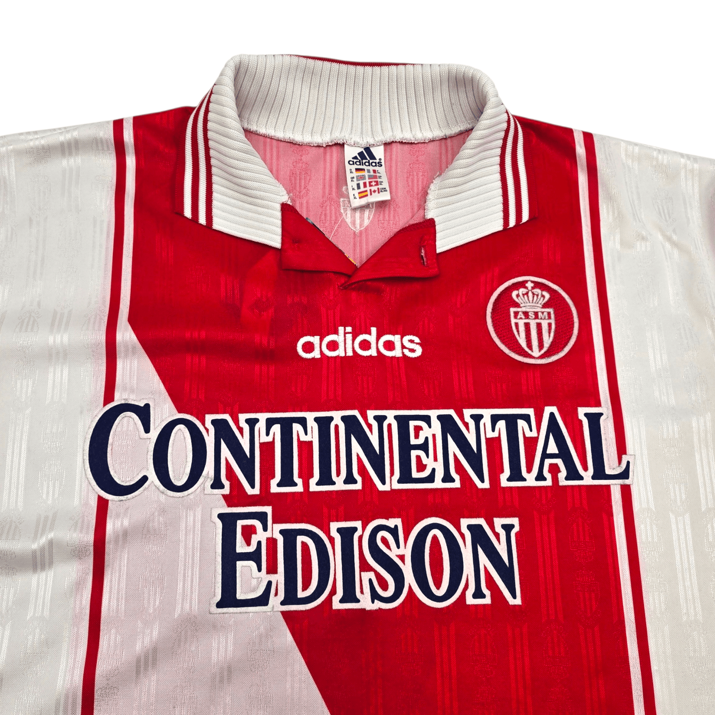 1996/98 Monaco Home Football Shirt (XL) Adidas
