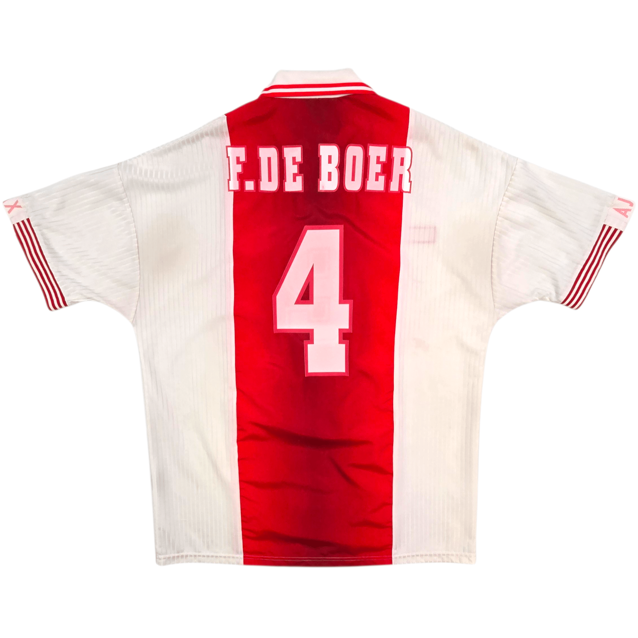 1997/98 Ajax Home Football Shirt (XL) Umbro #4 F.De Boer – Casual