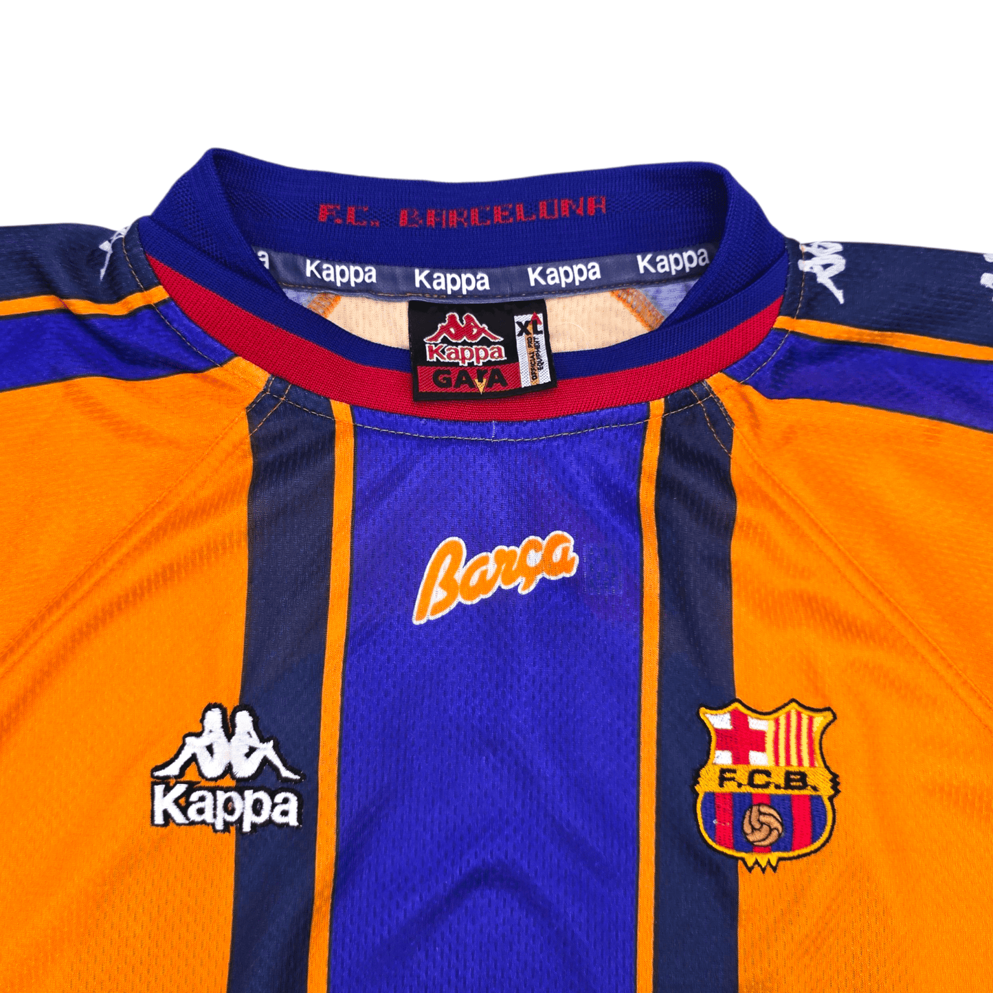 1997/98 Barcelona Away Football Shirt (XL) Kappa