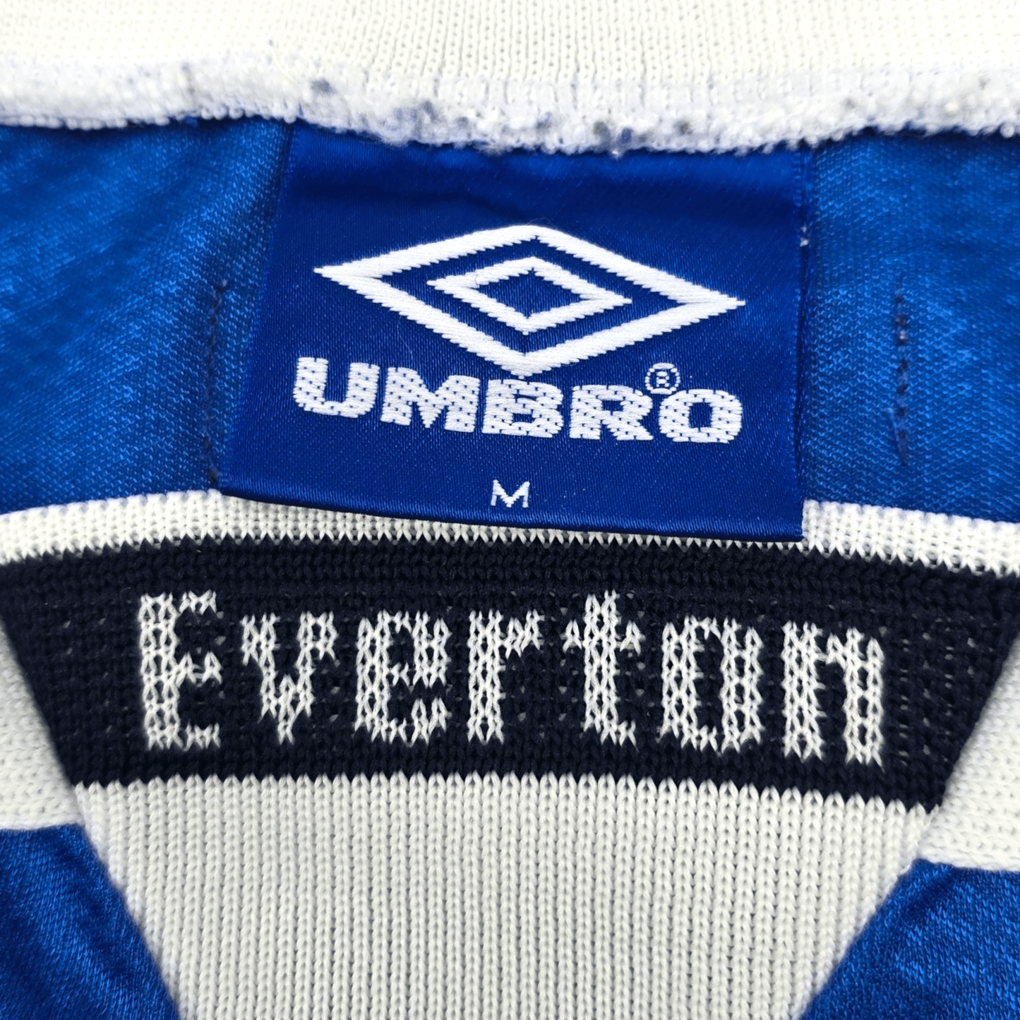 1997/98 Everton Home Football Shirt (M) Umbro #28 Bilic