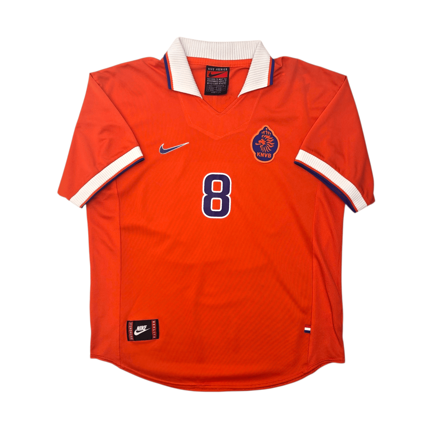 1997/98 Holland Home Football Shirt (L) Nike #8 Bergkamp