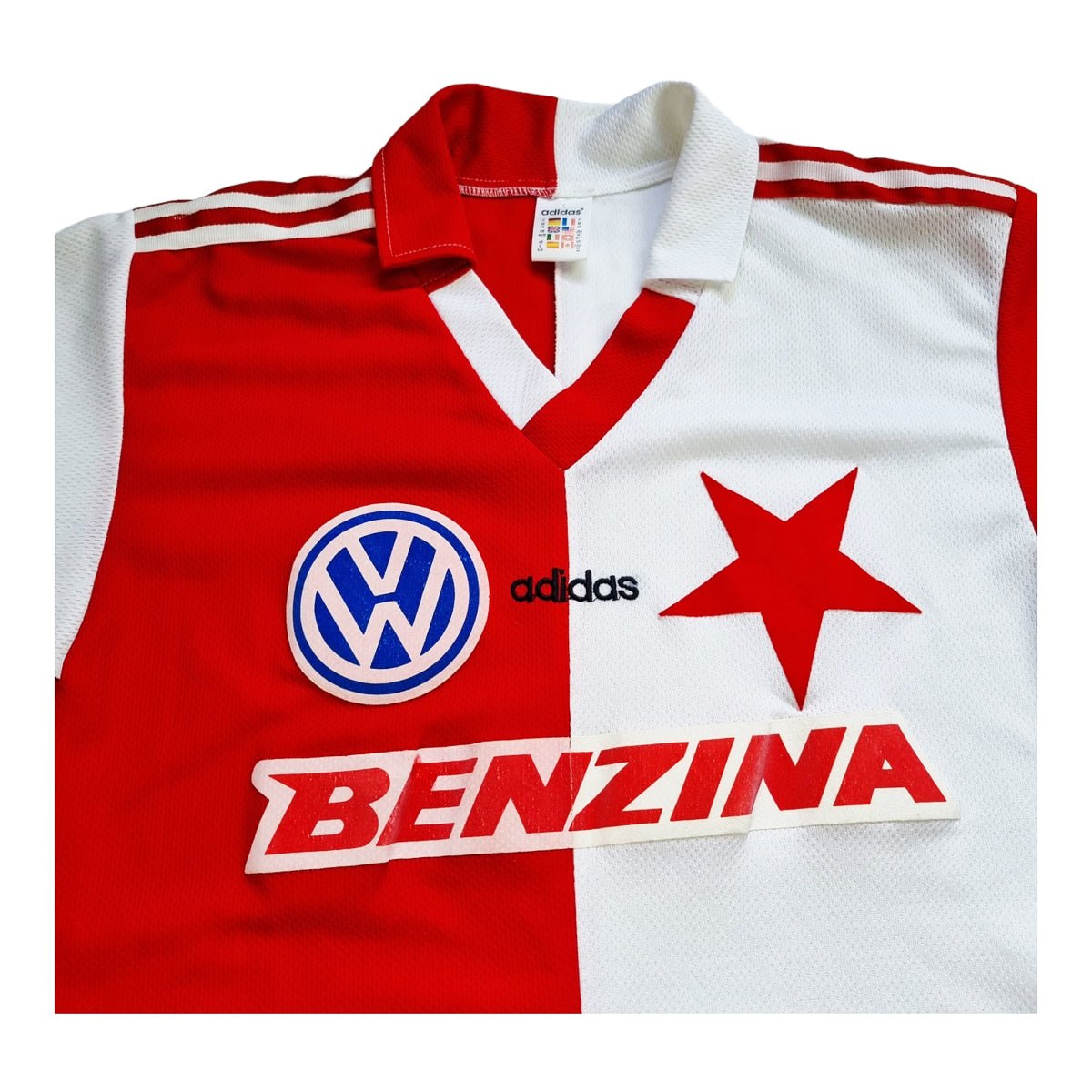 1997/98 Slavia Praha Home Football Shirt (M) Adidas