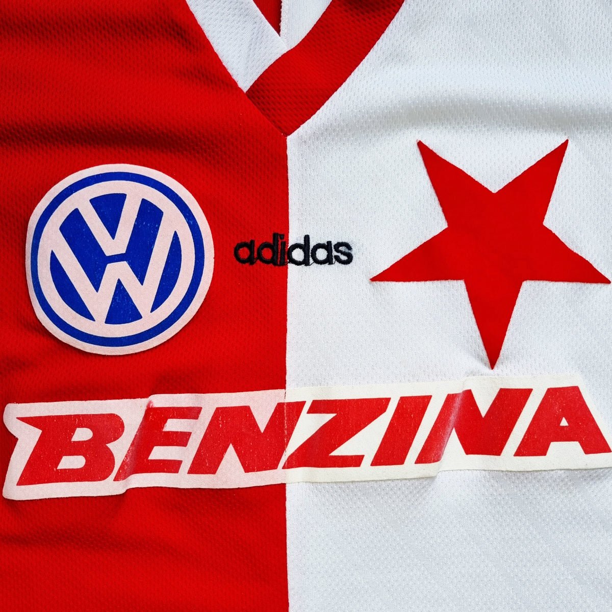 1997/98 Slavia Praha Home Football Shirt (M) Adidas