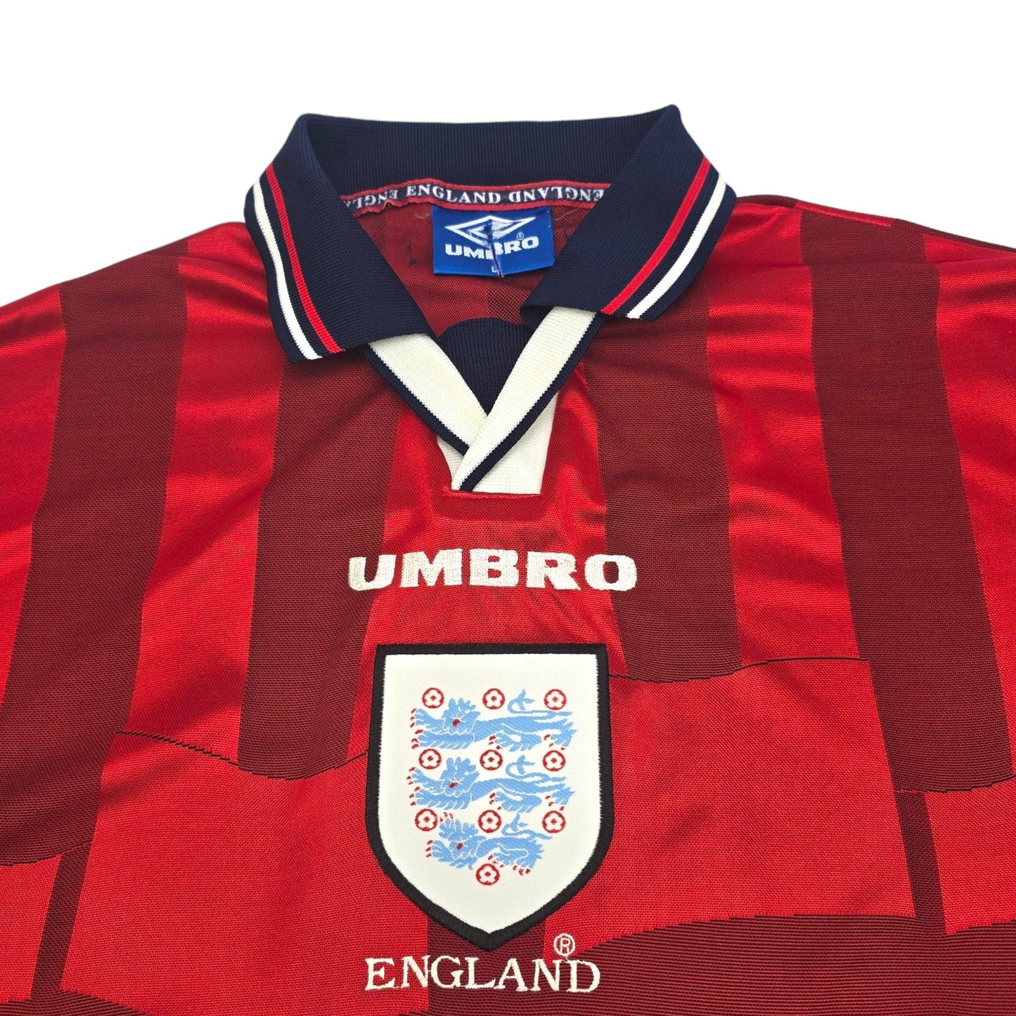 1997/99 England Away Football Shirt (L) Umbro #8 Gascoigne