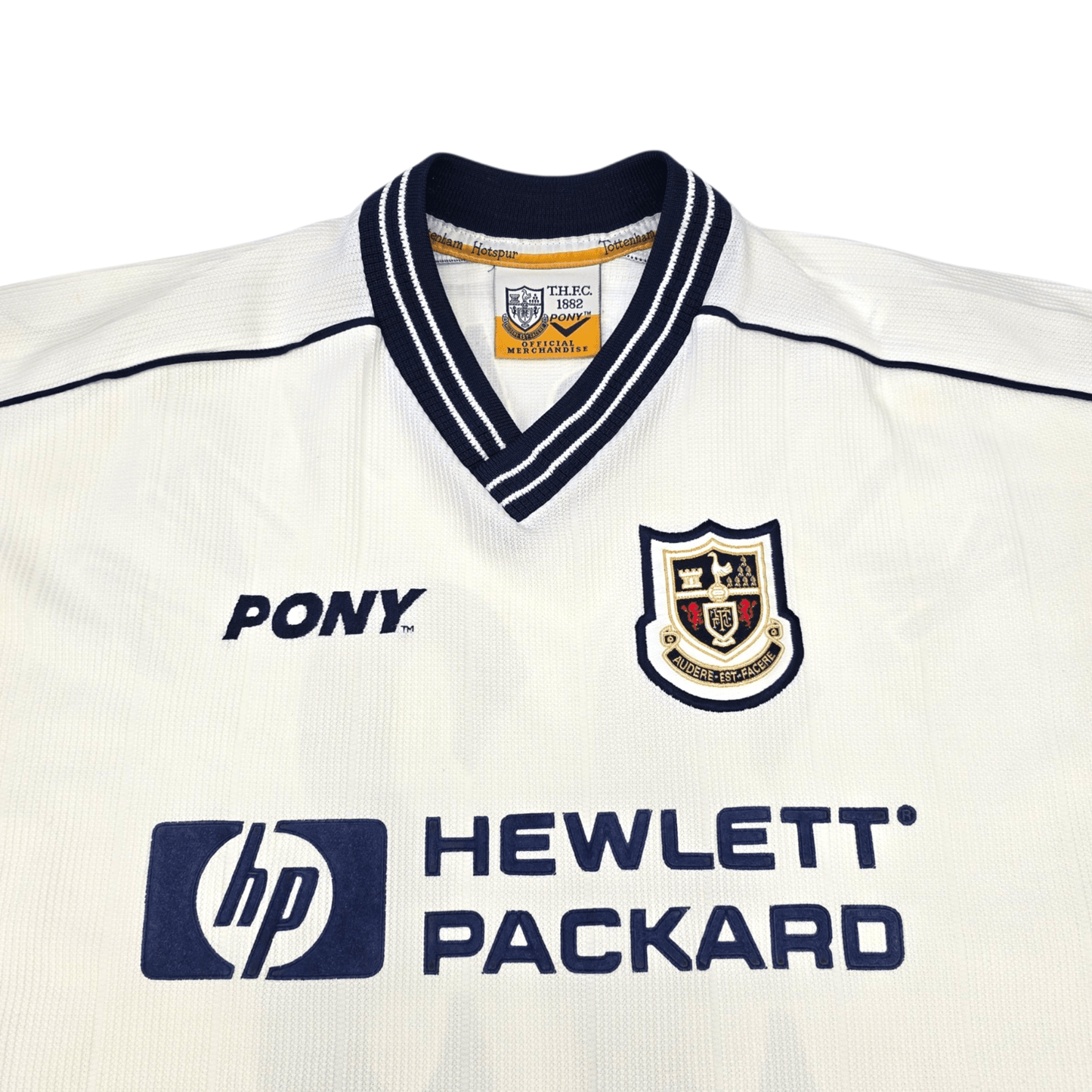 1997/99 Tottenham Hotspur Home Football Shirt (L) PONY #33 Klinsmann