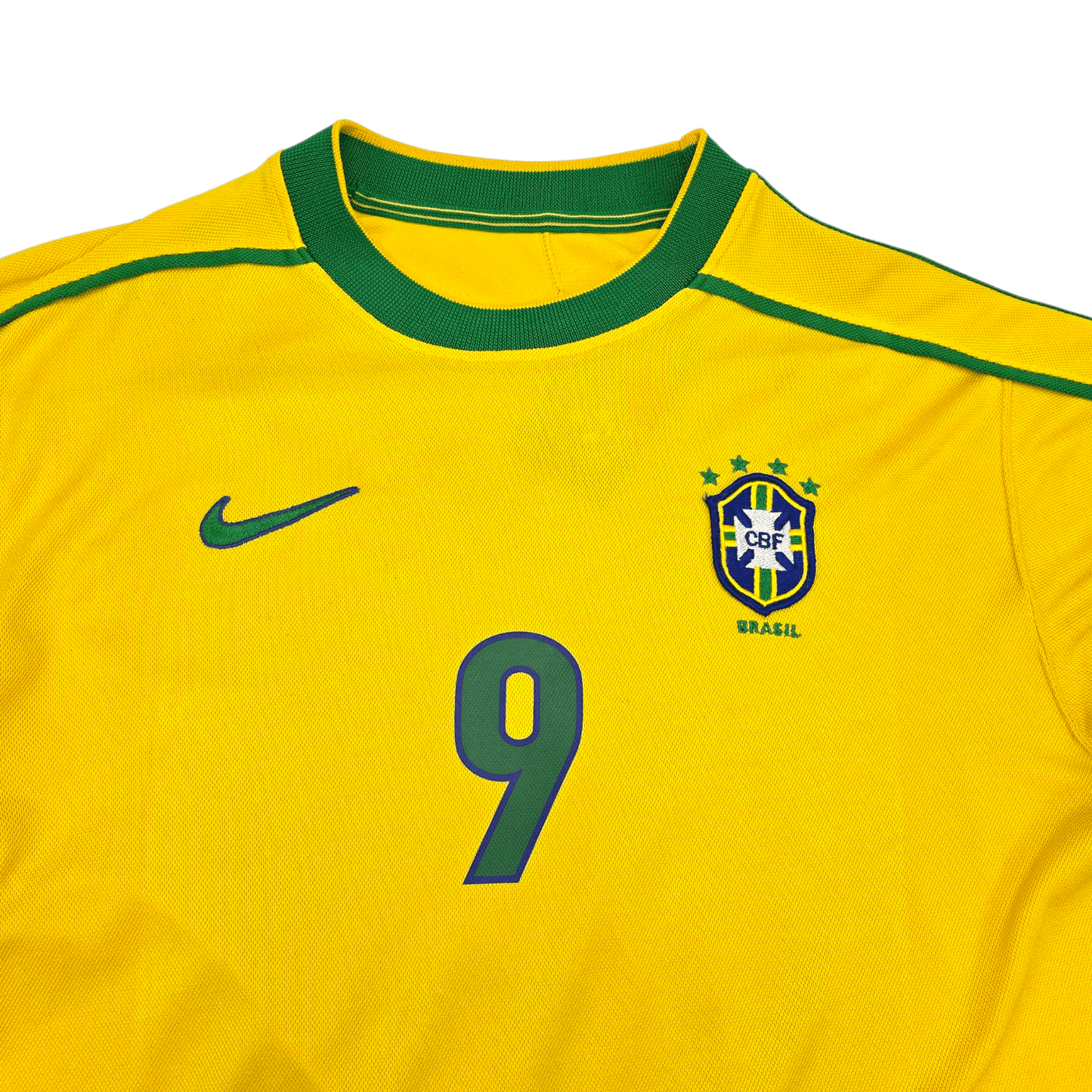 1998/00 Brazil Home Football Shirt (S) Nike #9 Ronaldo