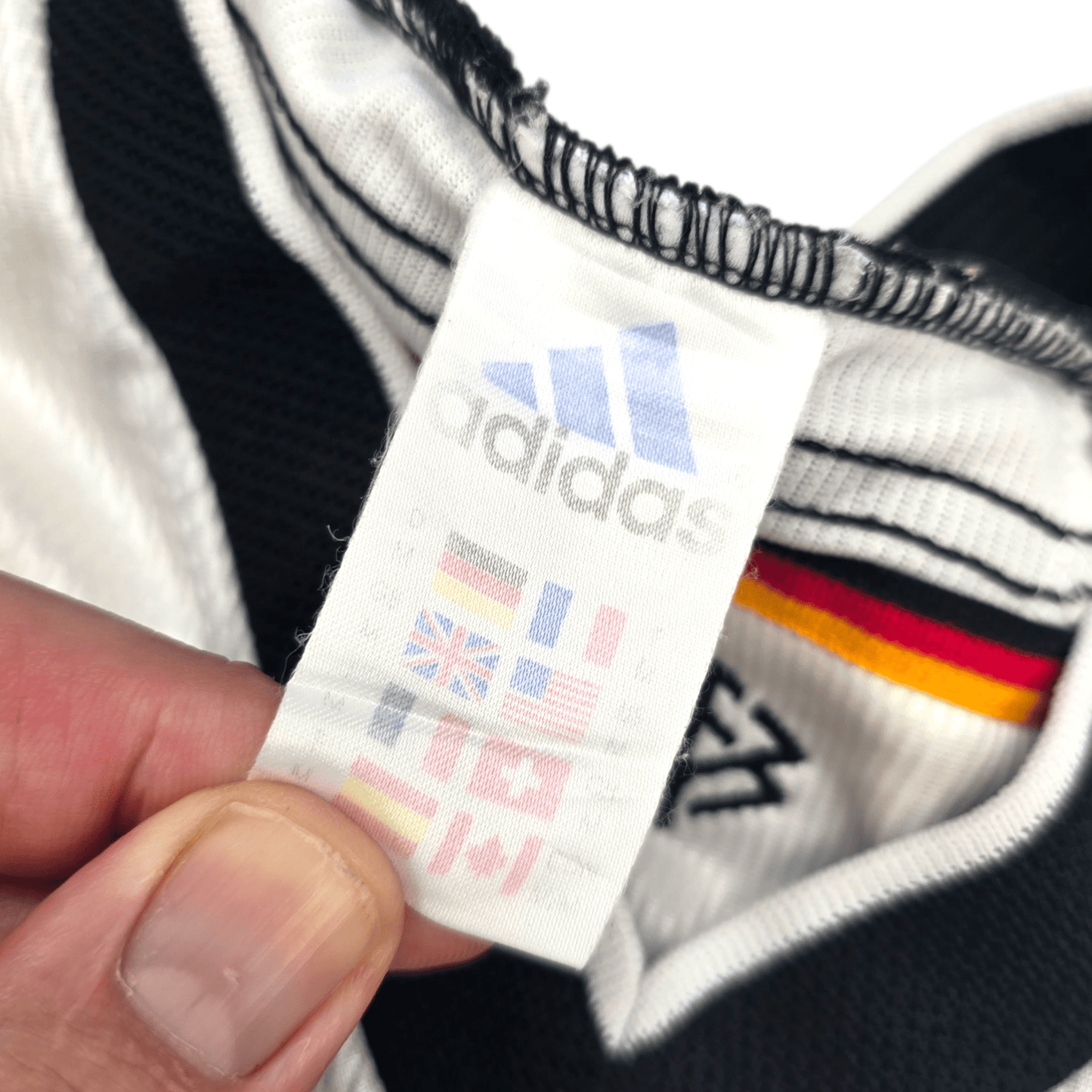 1998/00 Germany Home Football Shirt (M) Adidas #18 Klinsmann