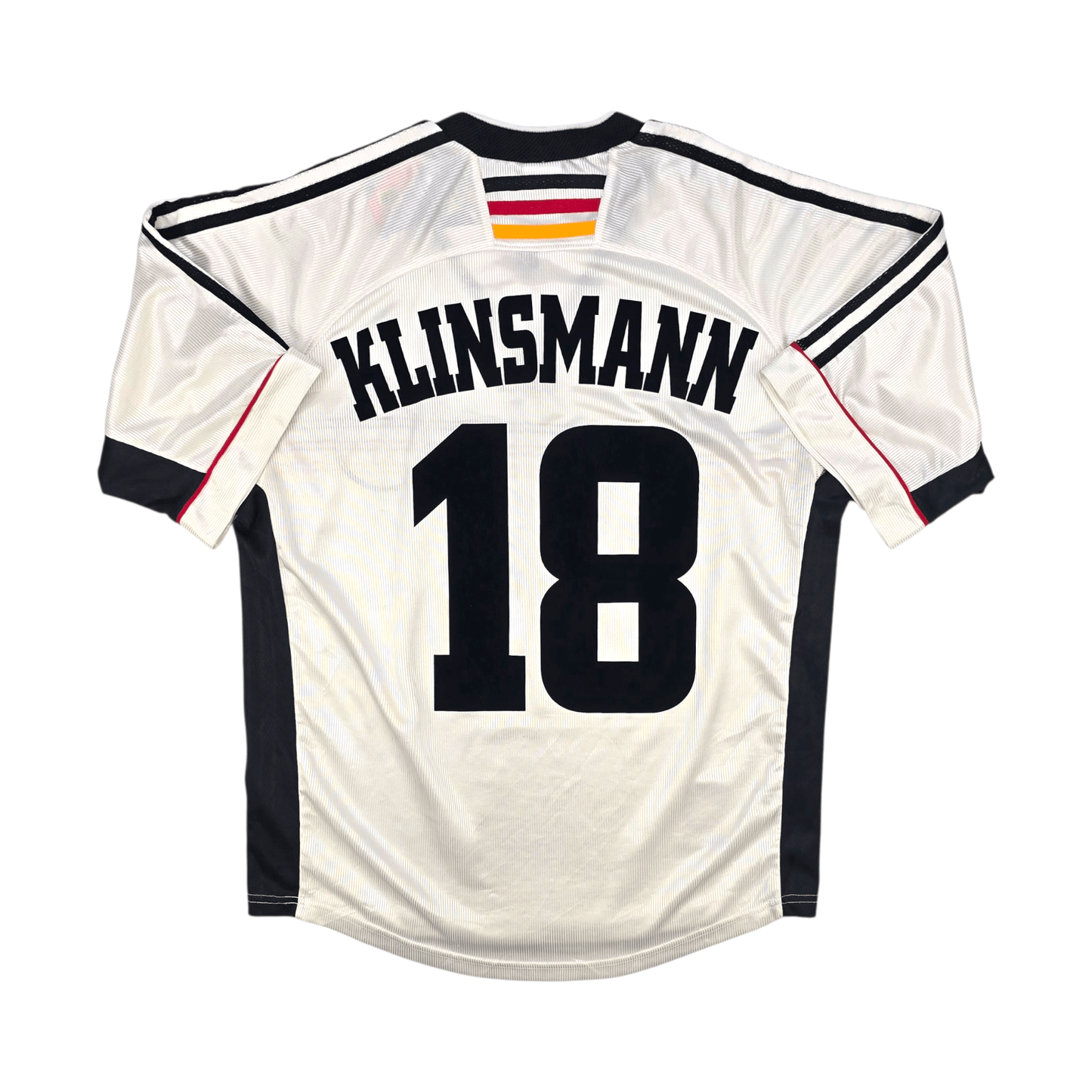 1998/00 Germany Home Football Shirt (M) Adidas #18 Klinsmann