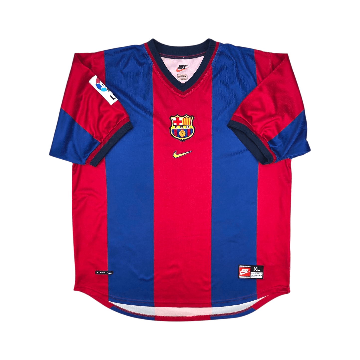 1998/99 Barcelona Home Football Shirt (XL) Nike #11 Rivaldo