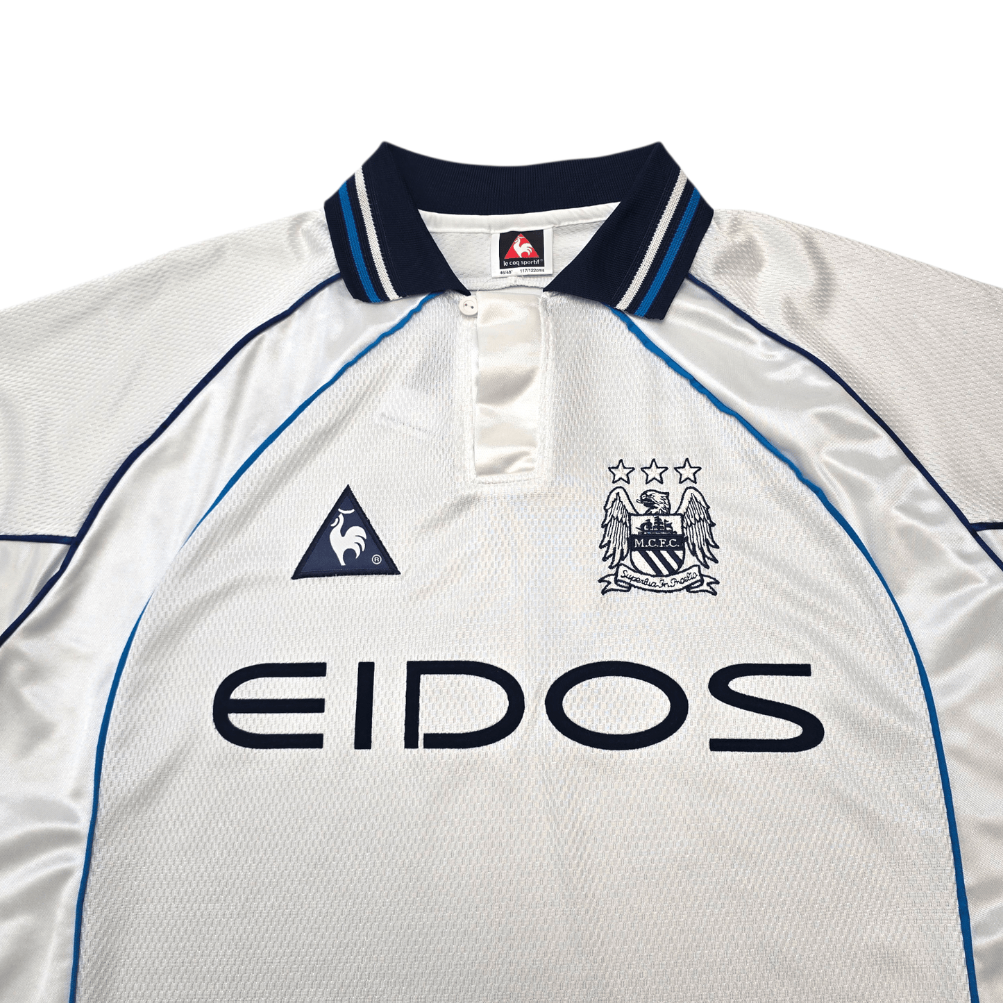 1999/00 Manchester City Away Football Shirt (XL) Le Coq Sportif