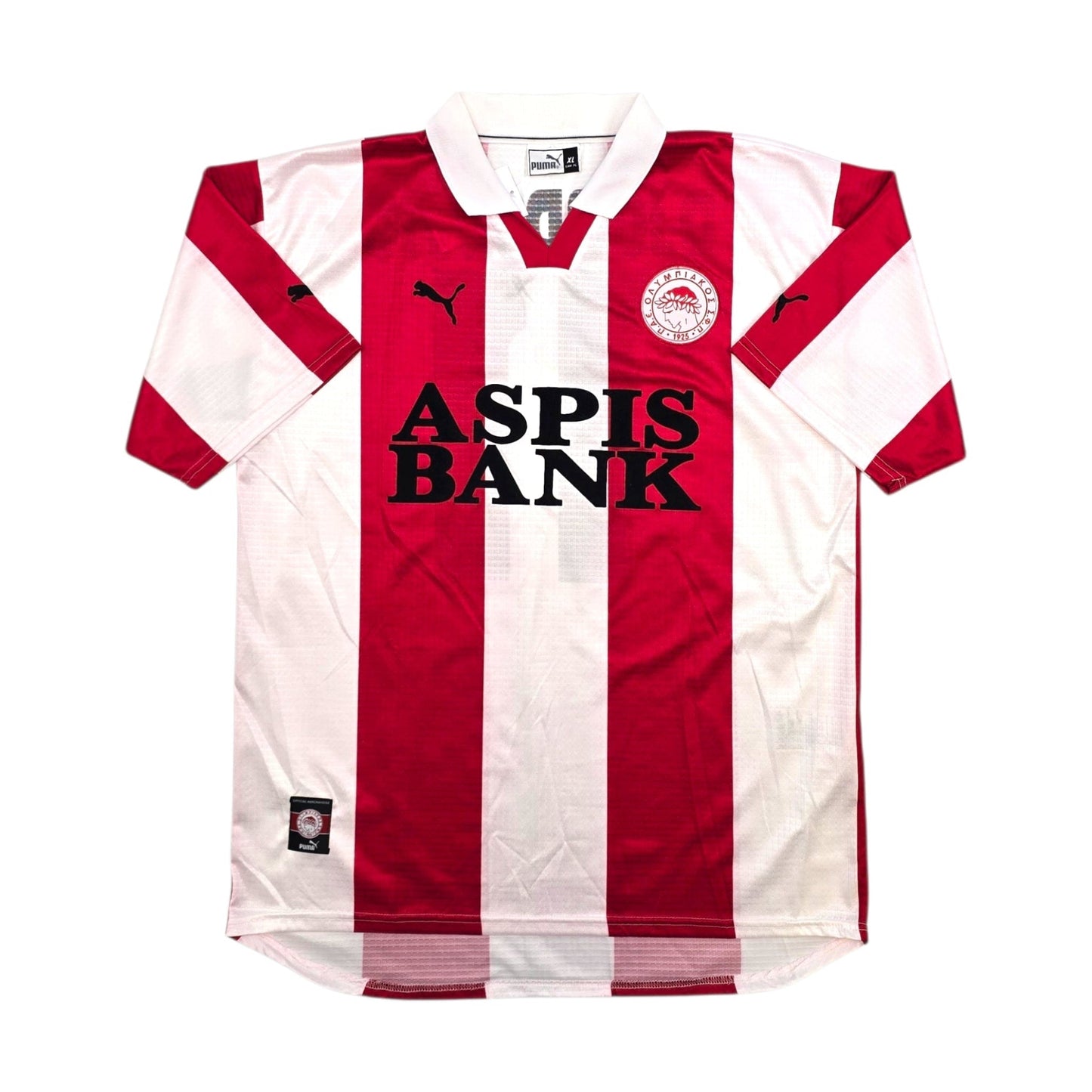 1999/00 Olympiakos Home Football Shirt (XL) Puma #11 Djordjevic