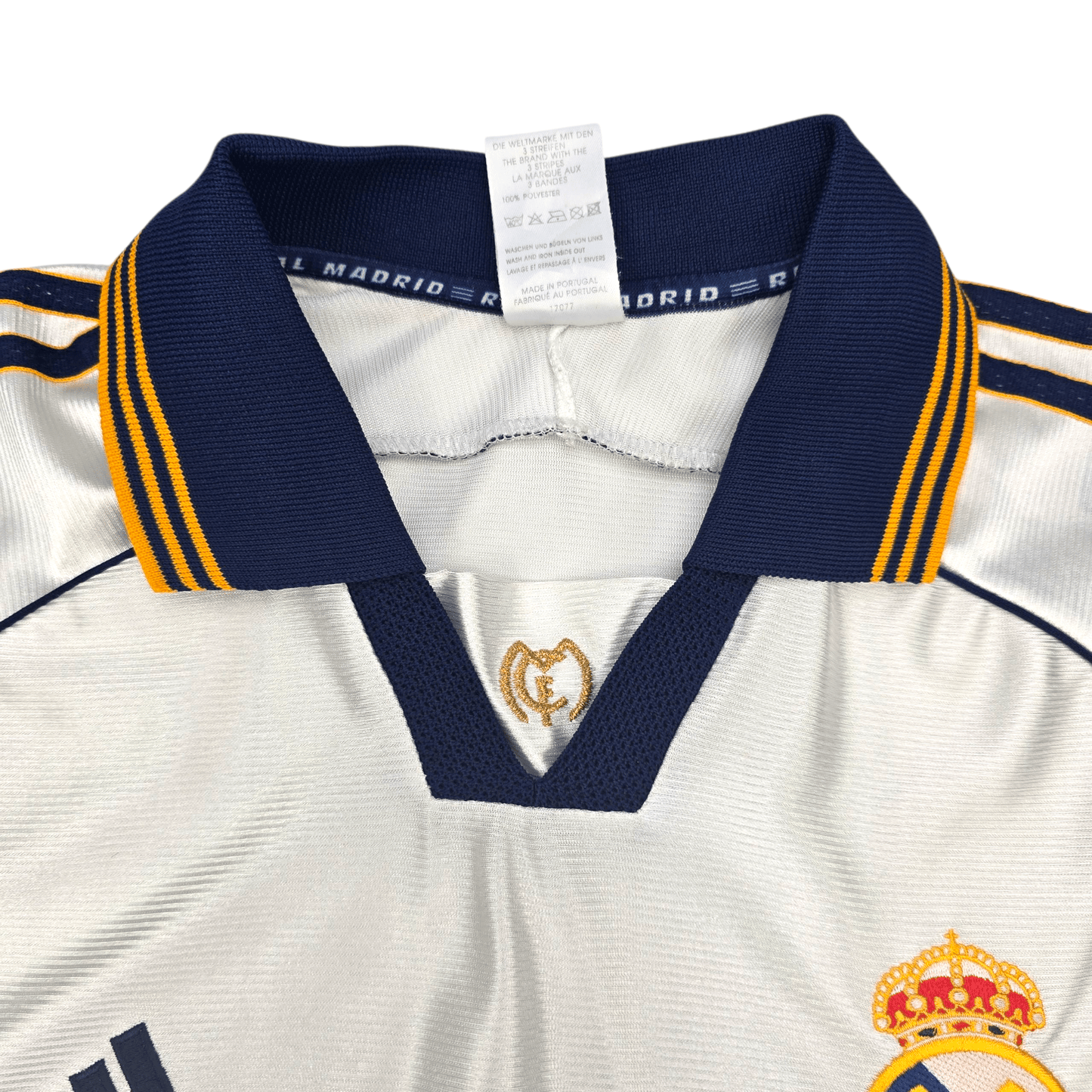 1999/00 Real Madrid Home Football Shirt (S) Adidas #7 Raul