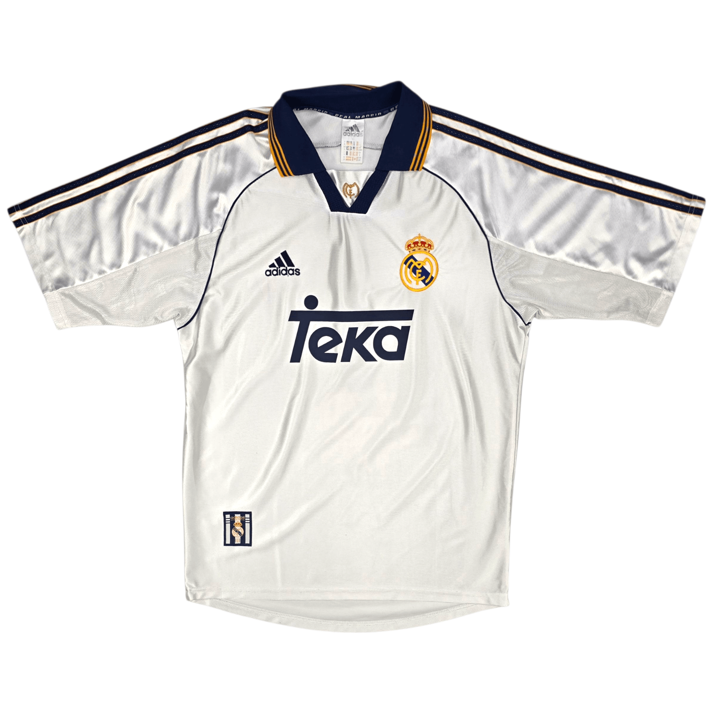 1999/00 Real Madrid Home Football Shirt (S) Adidas #7 Raul