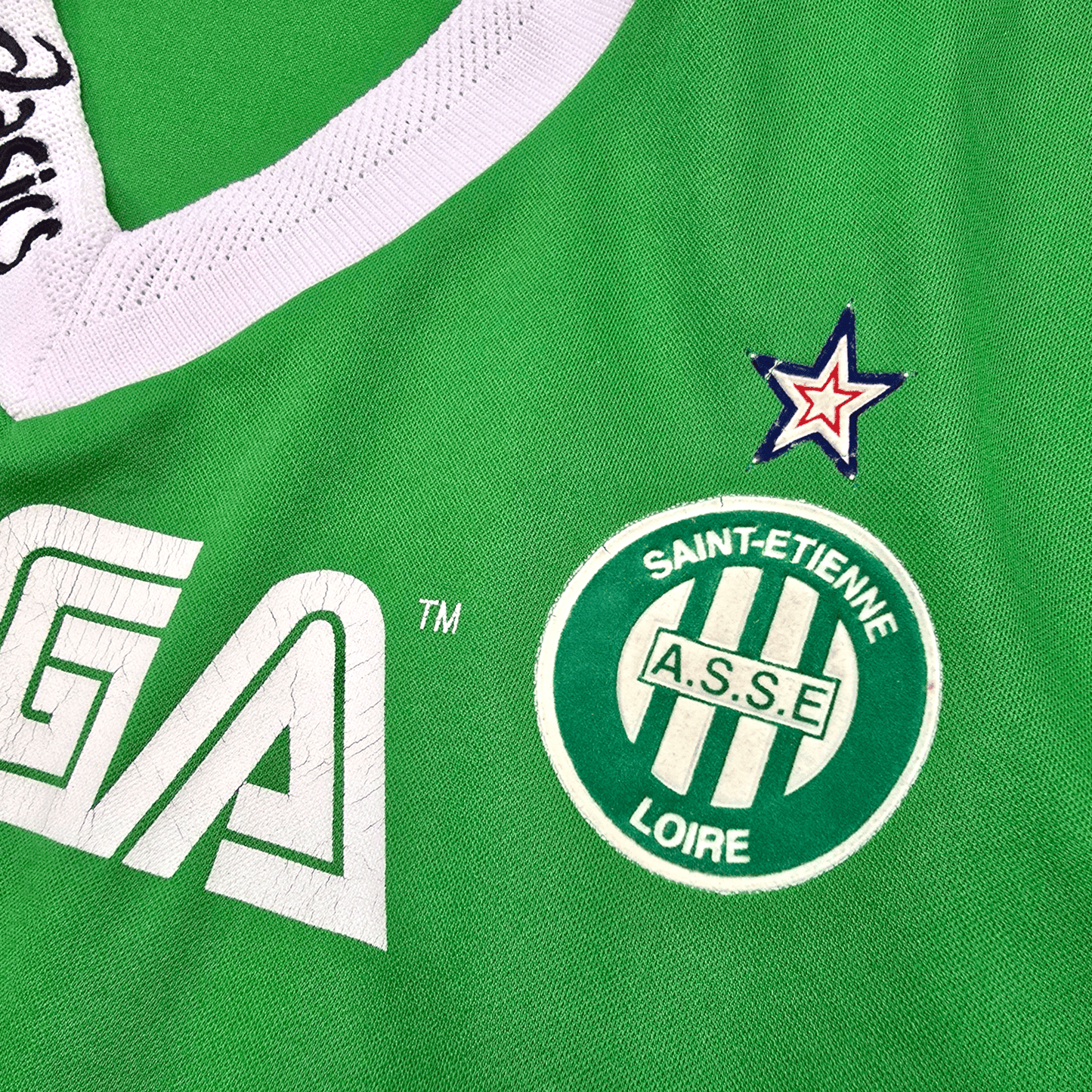 1999/00 Saint Etienne Home Football Shirt (L) Asics