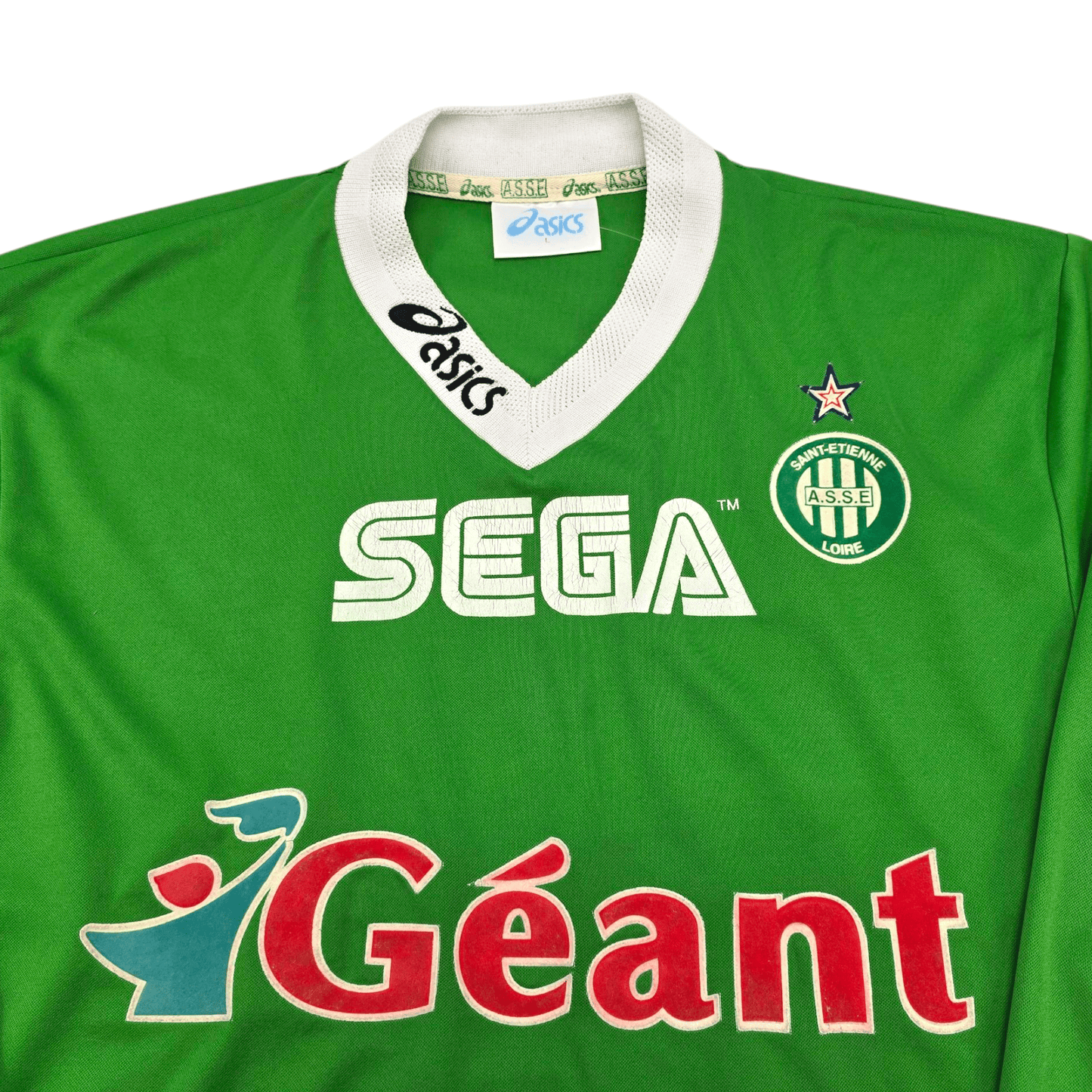 1999/00 Saint Etienne Home Football Shirt (L) Asics