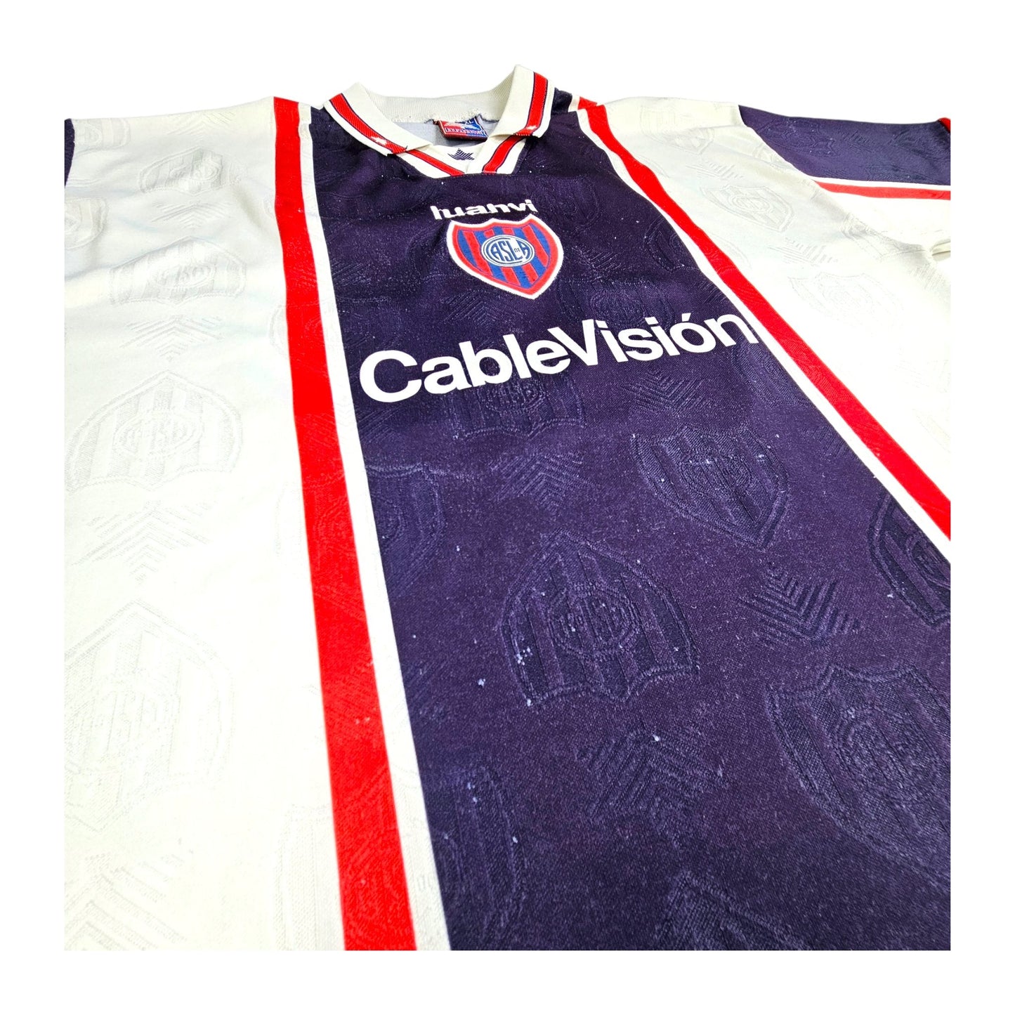 1999/00 San Lorenzo Away Football Shirt (XL) Luanvi # 18 (Netto)