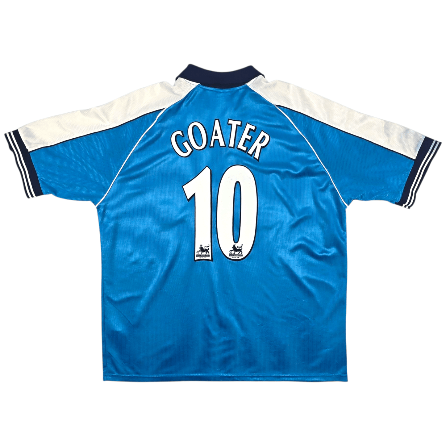 1999/01 Manchester City Home Football Shirt (XL) Le Coq Sportif #10 Goater