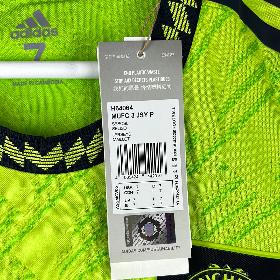 Manchester United 2022/2023 Player Issue Third Shirt - Size 7 (Large)