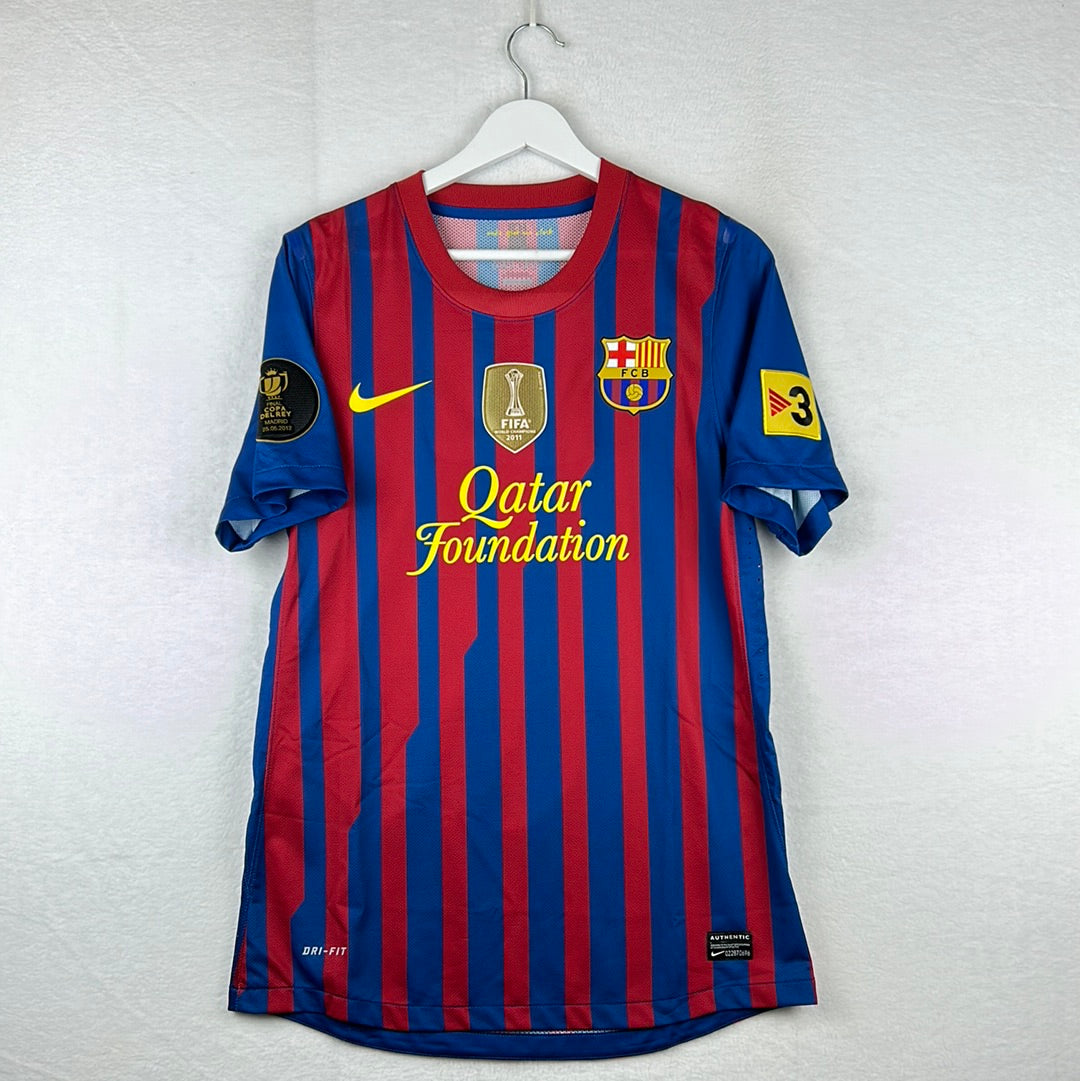 Barcelona 2011/2012 Player Issue Home Shirt - Copa Del Rei Final 2012 - Keita 15
