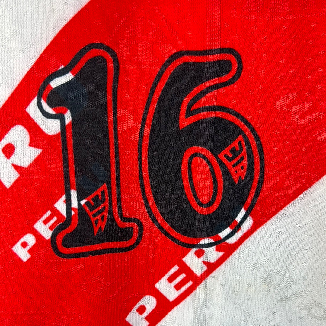 Peru 1999 Match Worn Shirt v Belgium