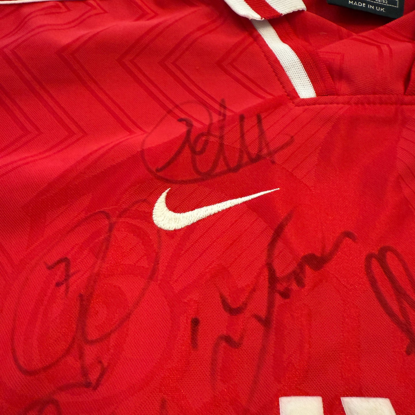 Arsenal 1994/1995 Home Shirt - Long Sleeve - Squad Signed