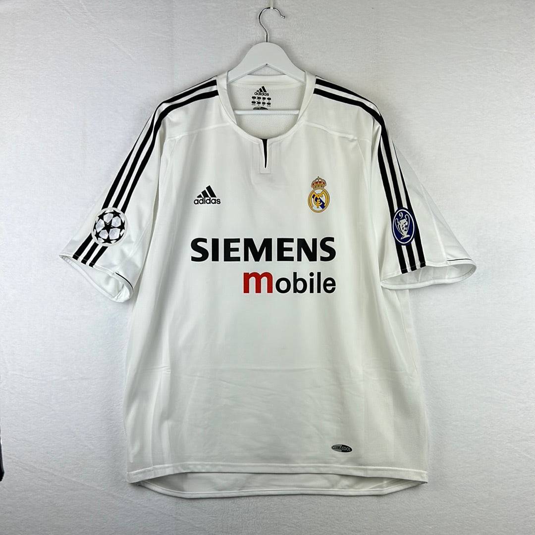 Real Madrid 2003/2004 Player Issue Home Shirt - Figo 10 - Champions League
