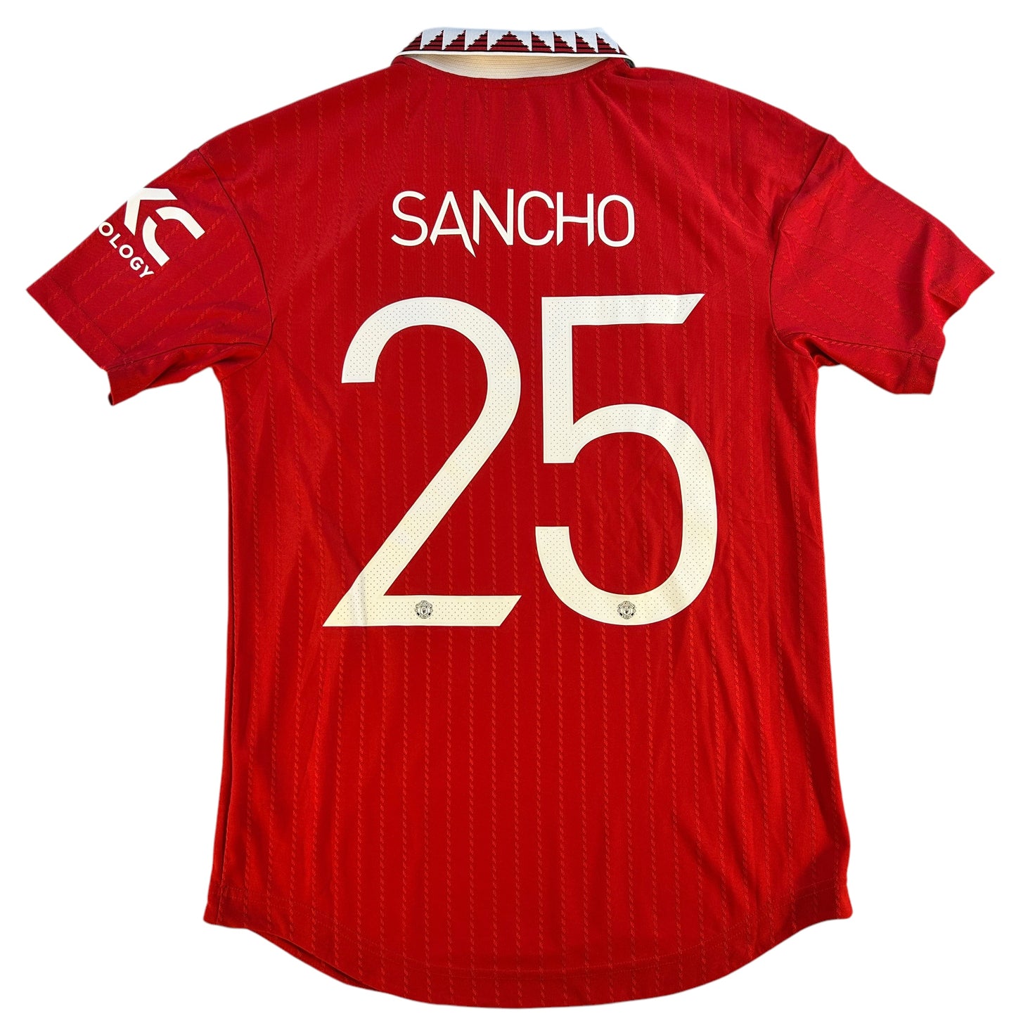 Manchester United 2022/2023 Player Issue Poppy Home Shirt - Sancho 25