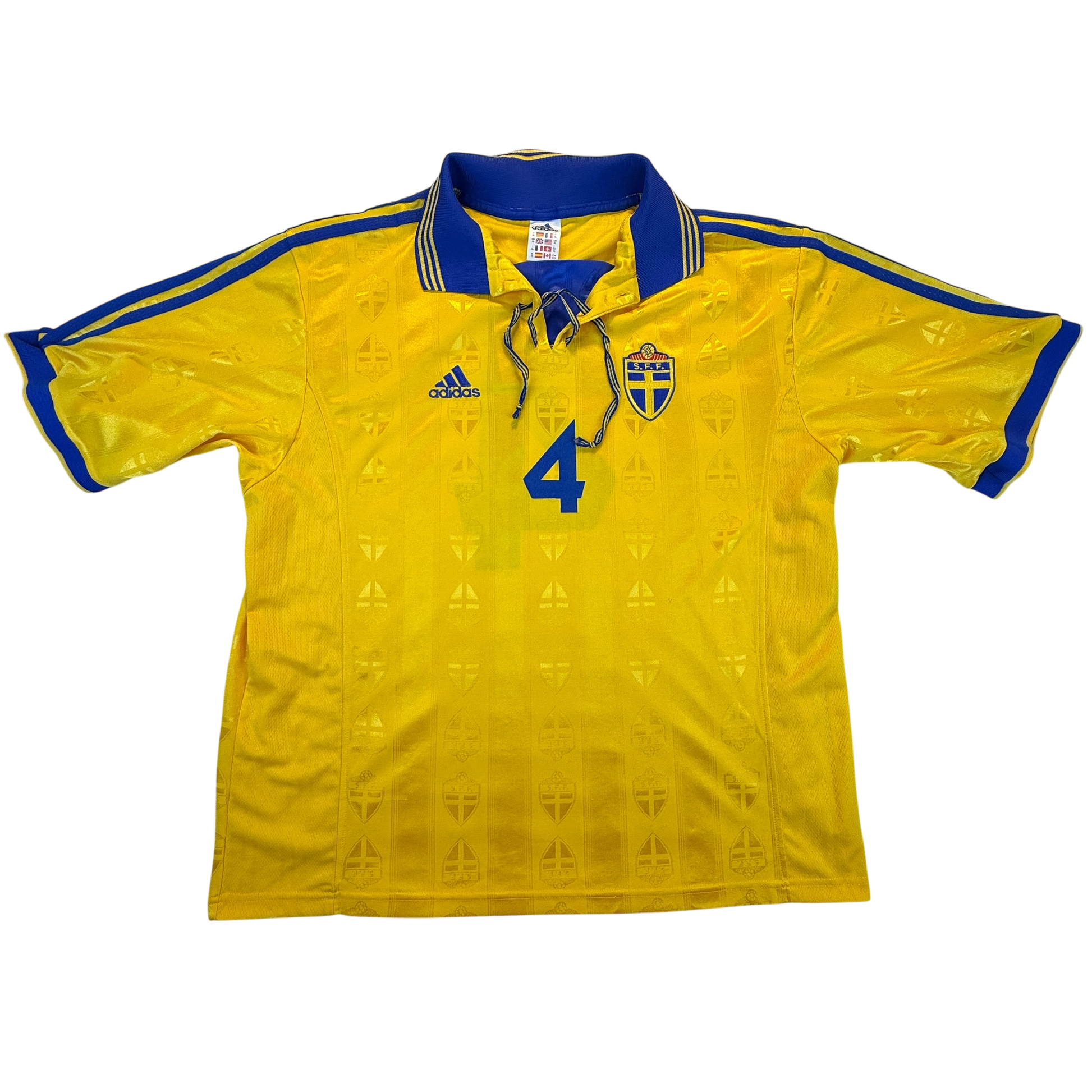 Sweden 1998 Player Issue Home Shirt