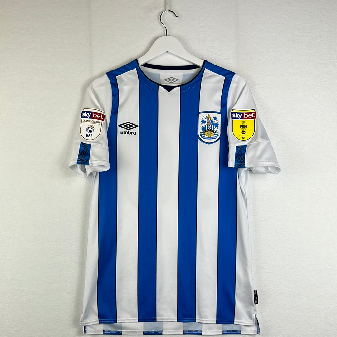 Huddersfield Town 2019/2020 Match Worn Home Shirt - Front