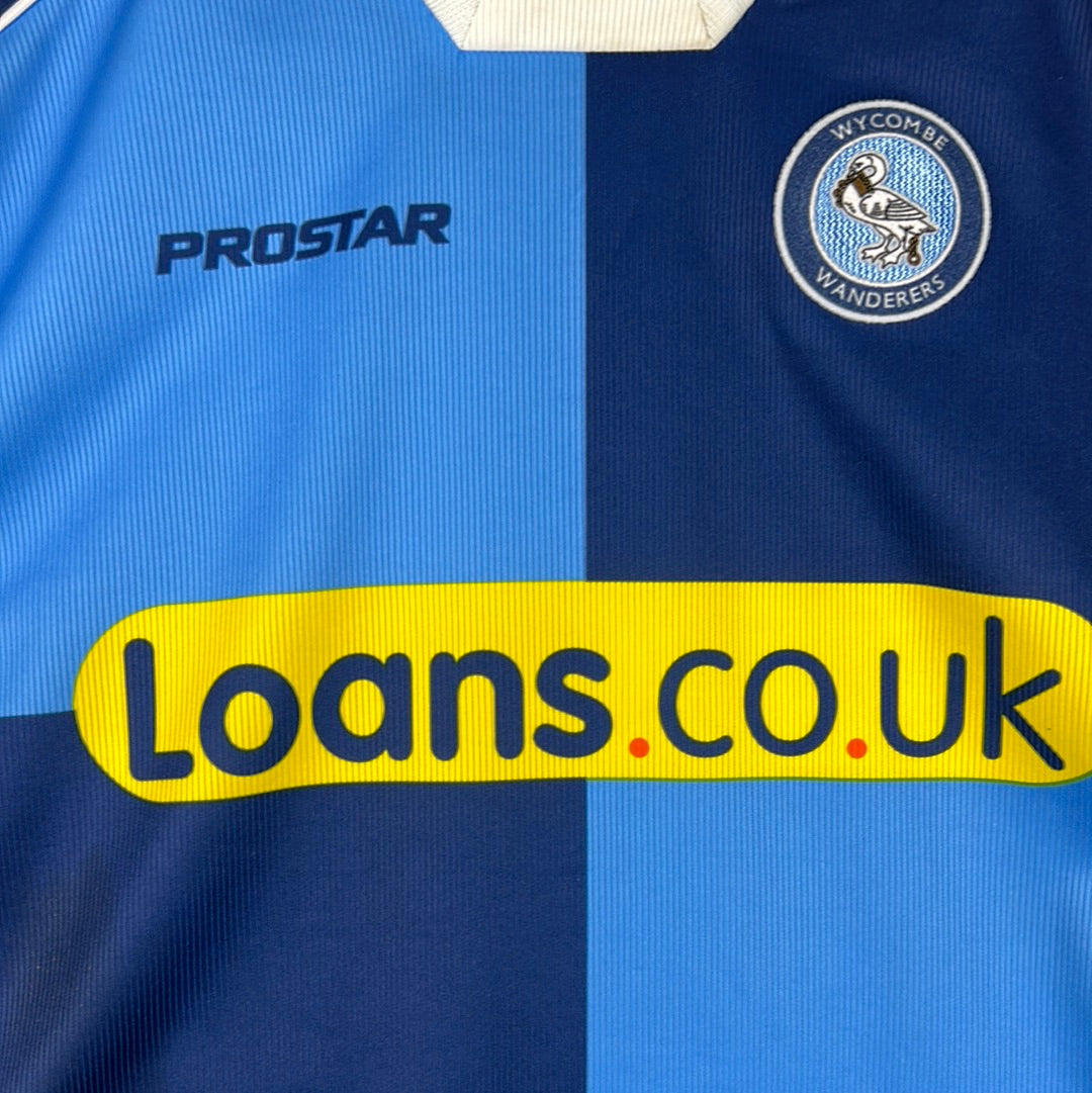 Wycombe Wanderers 2006/2007 Player Issue Home Shirt - Bloomfeild 10