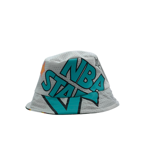Seattle Sonics Upcycled All Star NBA Jersey Bucket Hat