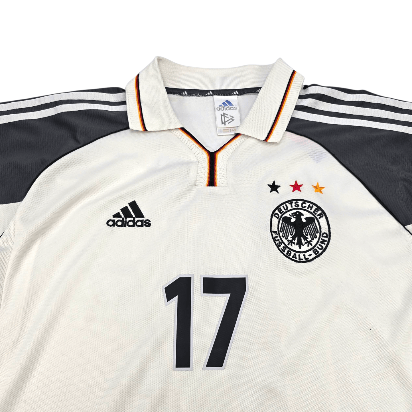 2000/01 Germany Home Football Shirt (XL) Adidas #3 Ziege