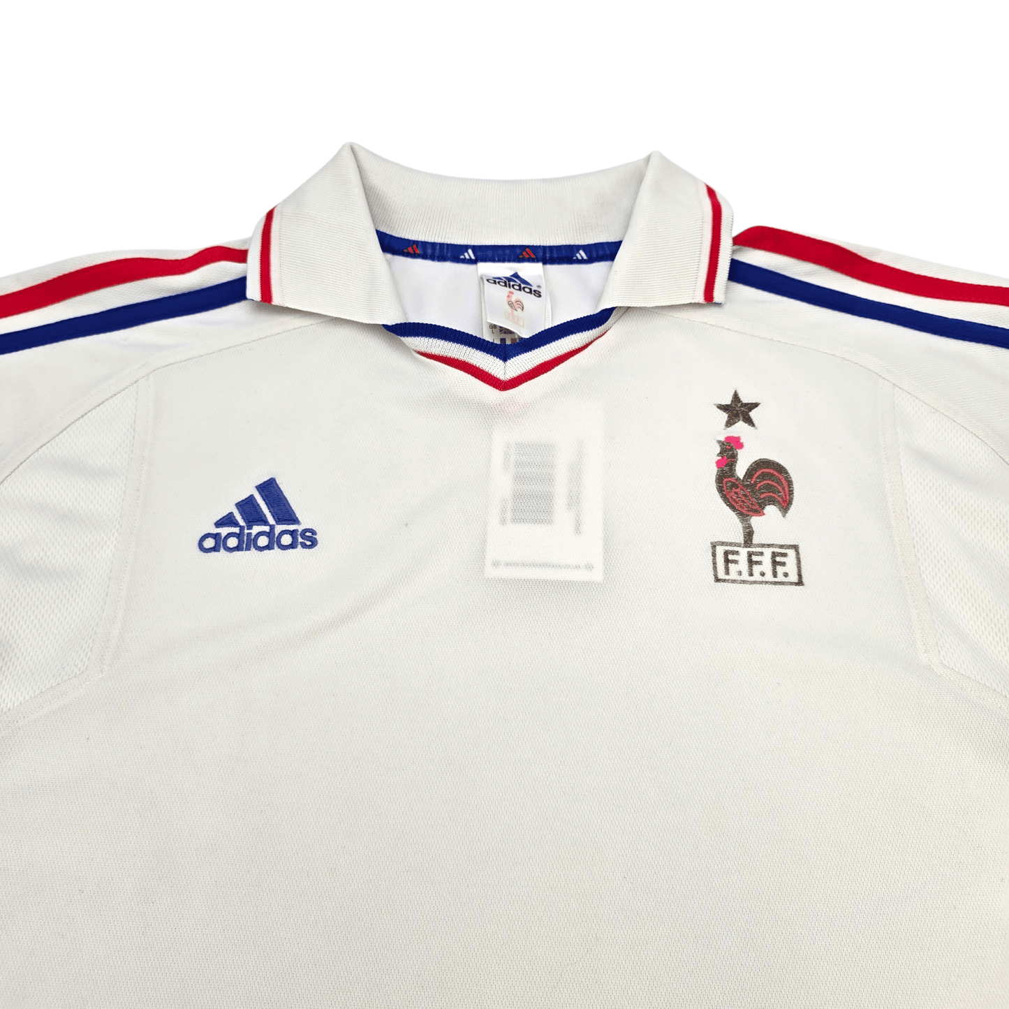 2000/02 France Away Football Shirt (L) Adidas