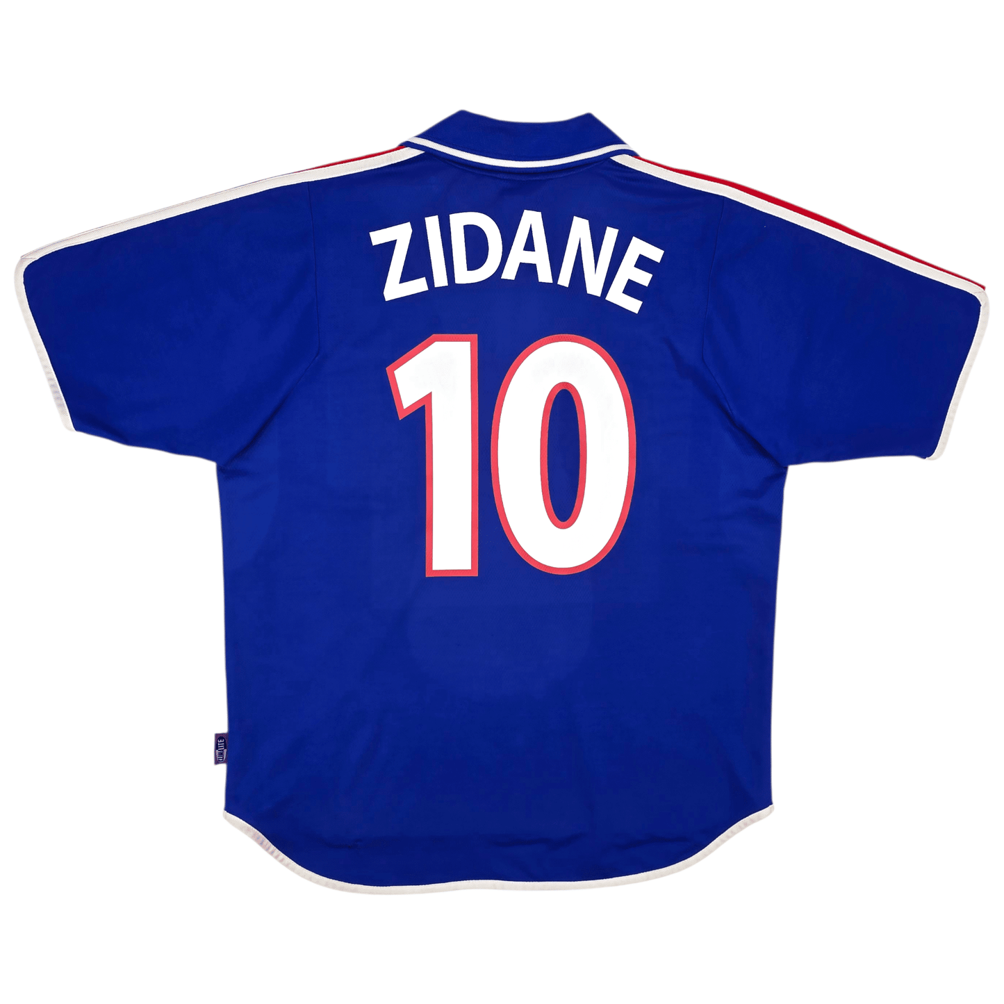 2000/02 France Home Football Shirt (L) Adidas #10 Zidane