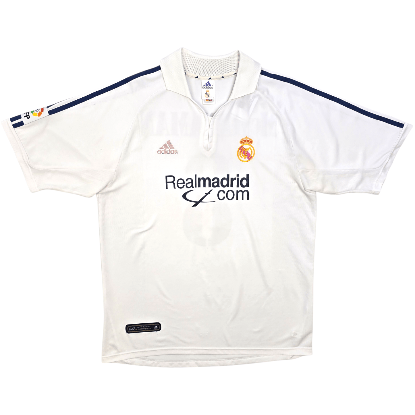 2001/02 Real Madrid Home Football Shirt (L) Adidas #8 McManaman