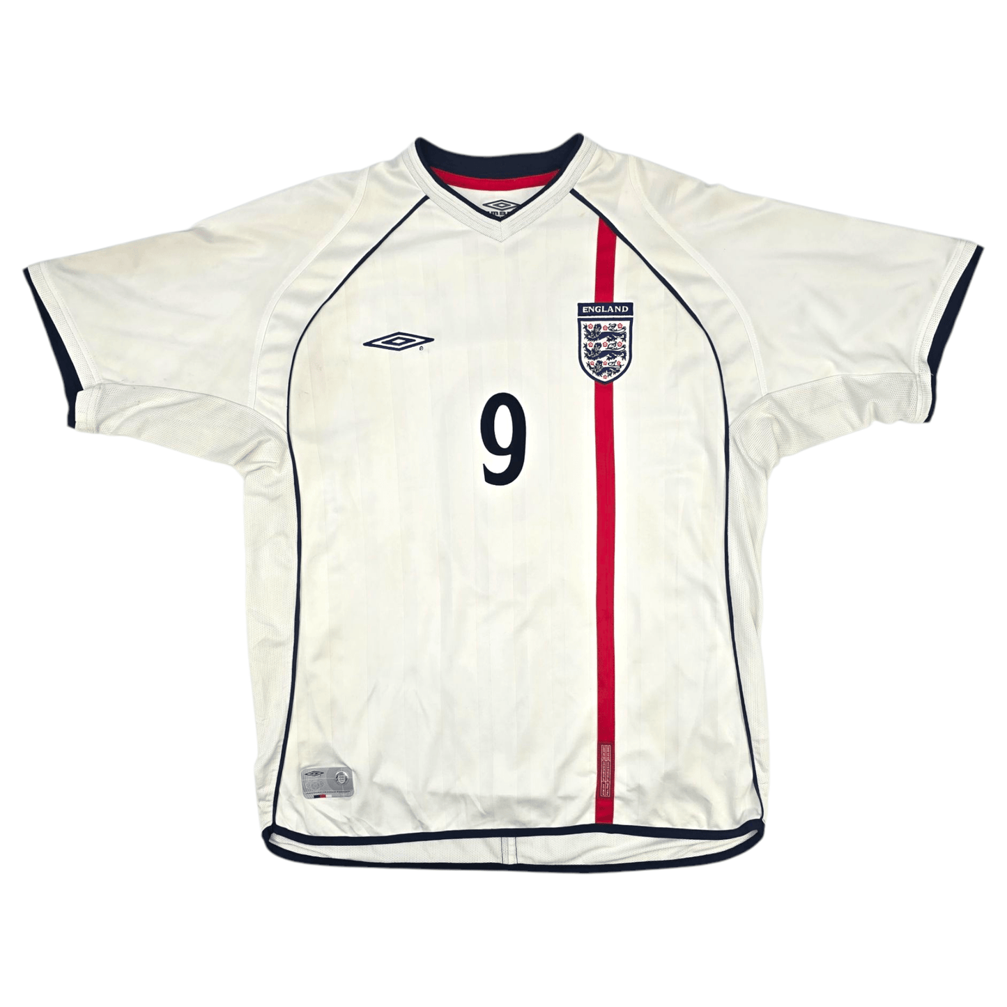 2001/03 England Home Football Shirt (XL) Umbro #9 Fowler