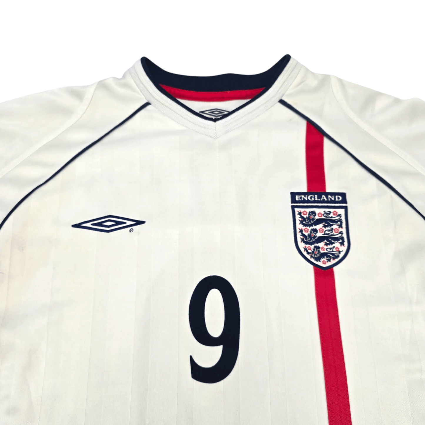 2001/03 England Home Football Shirt (XL) Umbro #9 Fowler
