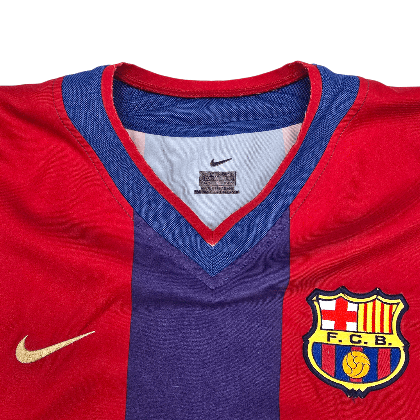 2002/03 Barcelona Home Football Shirt (L) Nike #9 Kluivert