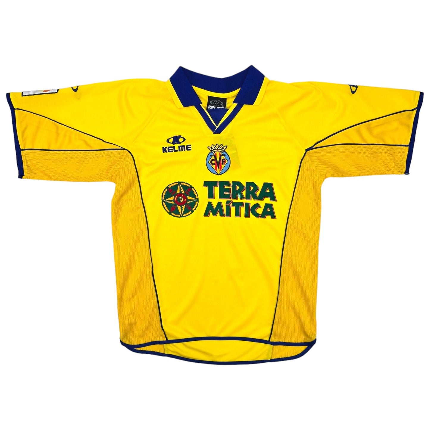 2002/03 Villarreal Home Football Shirt (S) Kelme