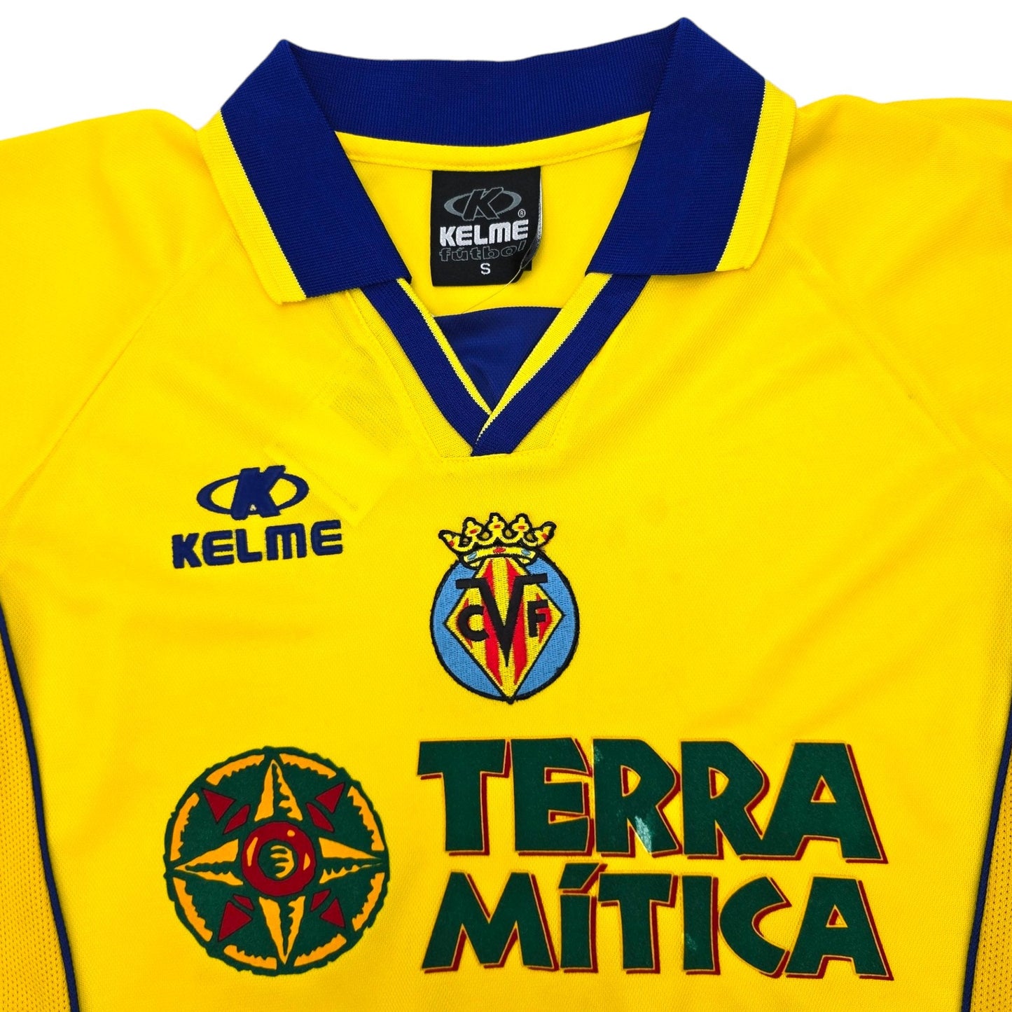 2002/03 Villarreal Home Football Shirt (S) Kelme