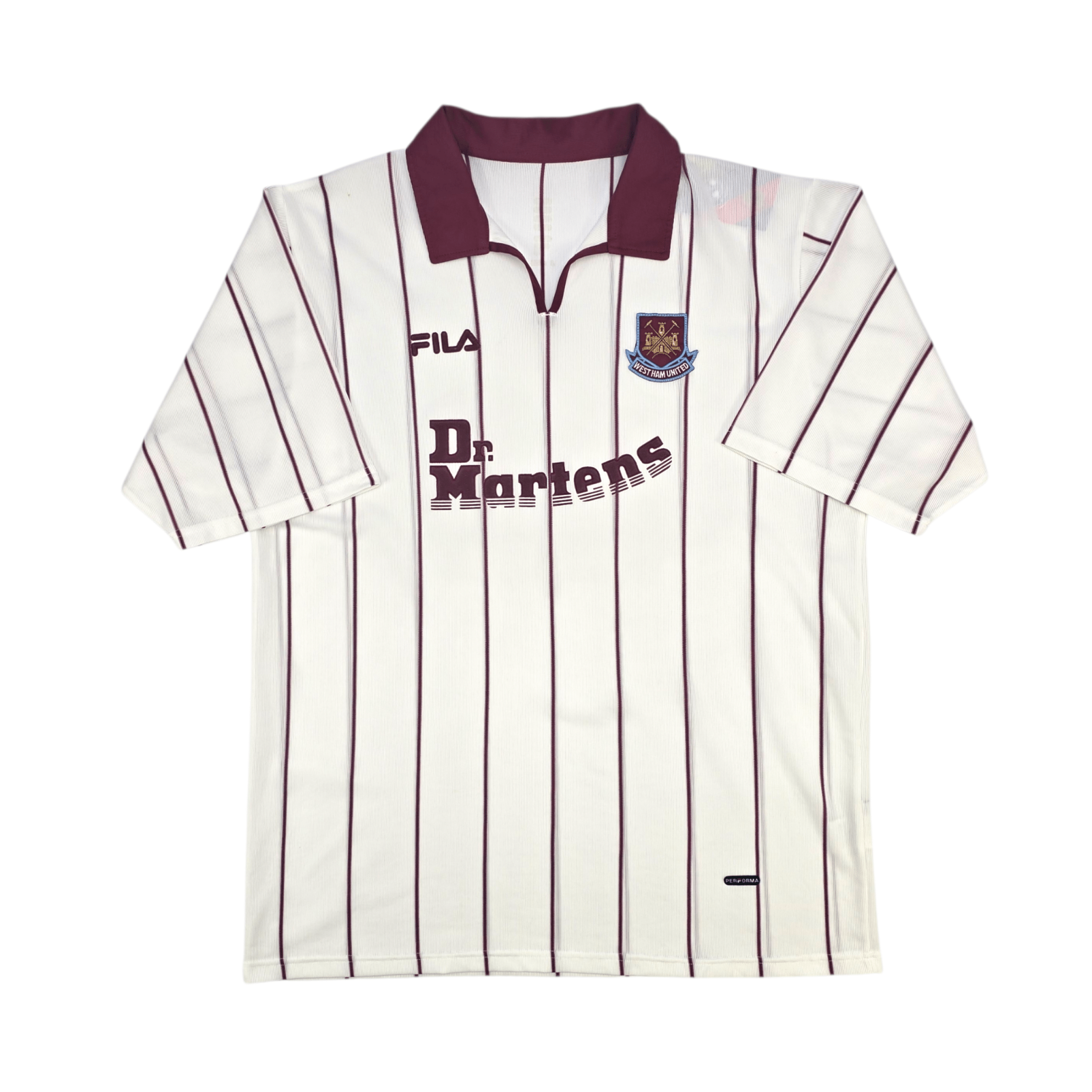 2002/03 West Ham United Away Football Shirt (XL) FILA – Casual 