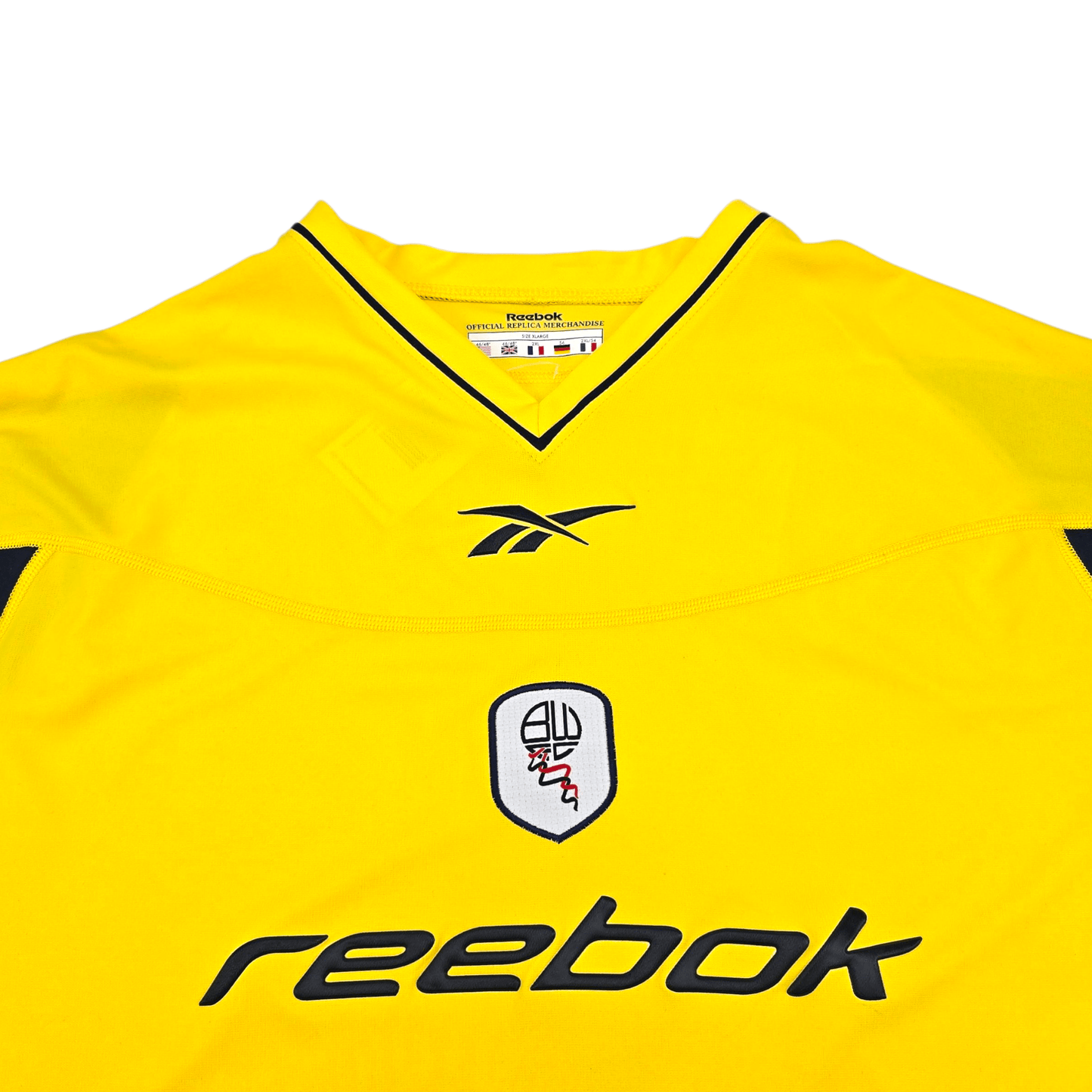 2002/04 Bolton Wanderers Away Football Shirt (2XL) Reebok #2 Barness