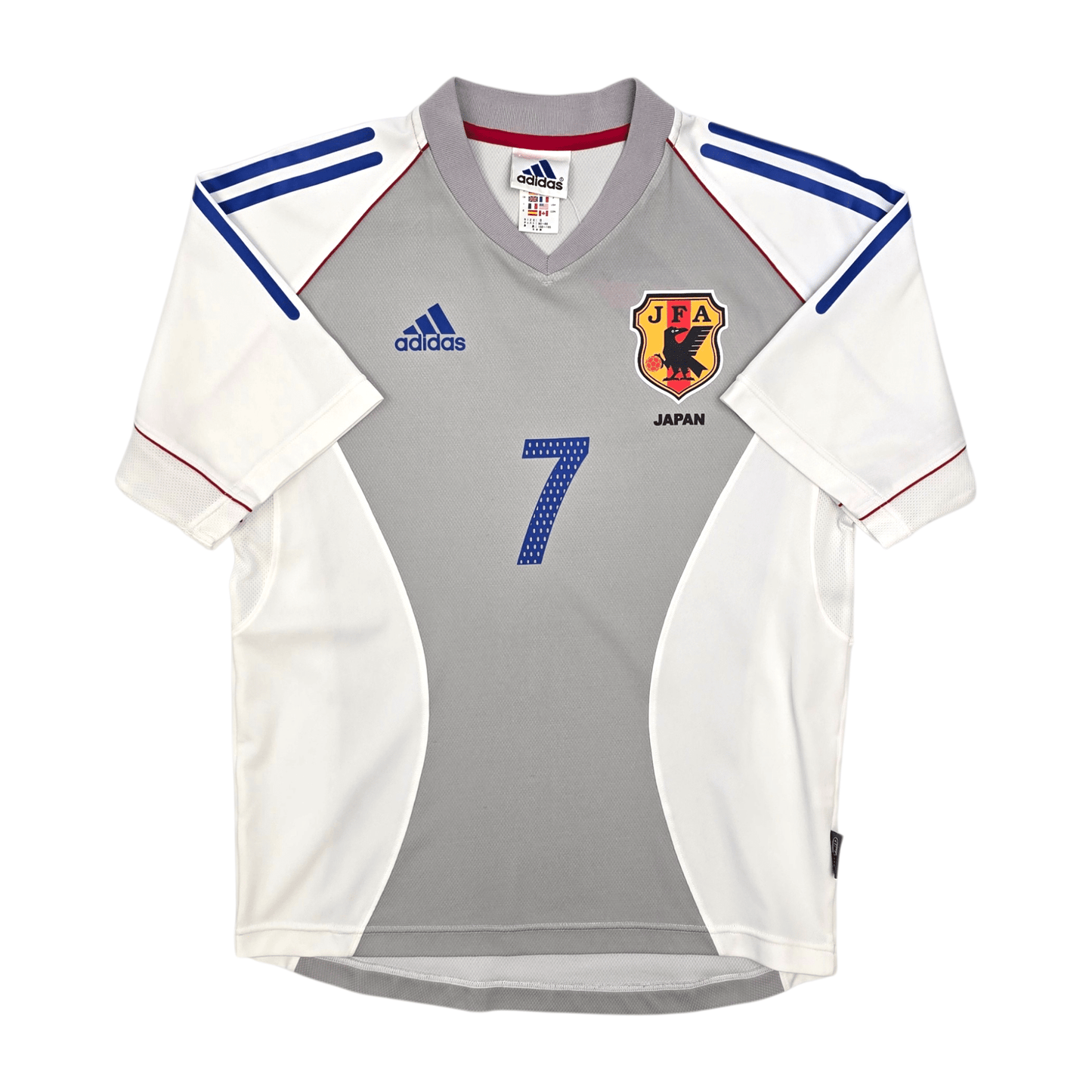 2002/04 Japan Away Football Shirt (S) Adidas #7 Nakata